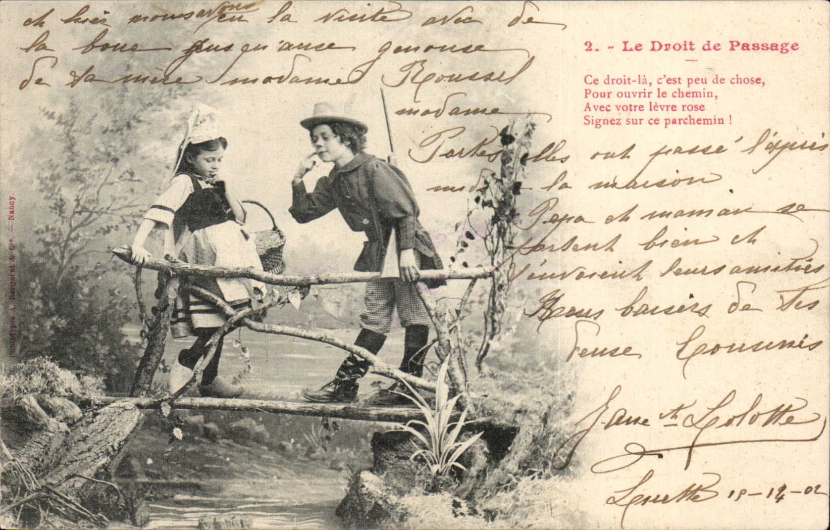 CPA Phantasie-Kindvorfahrt