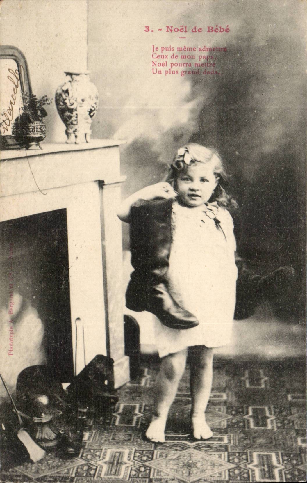 CPA Phantasie-Weihnachtskind des Babys