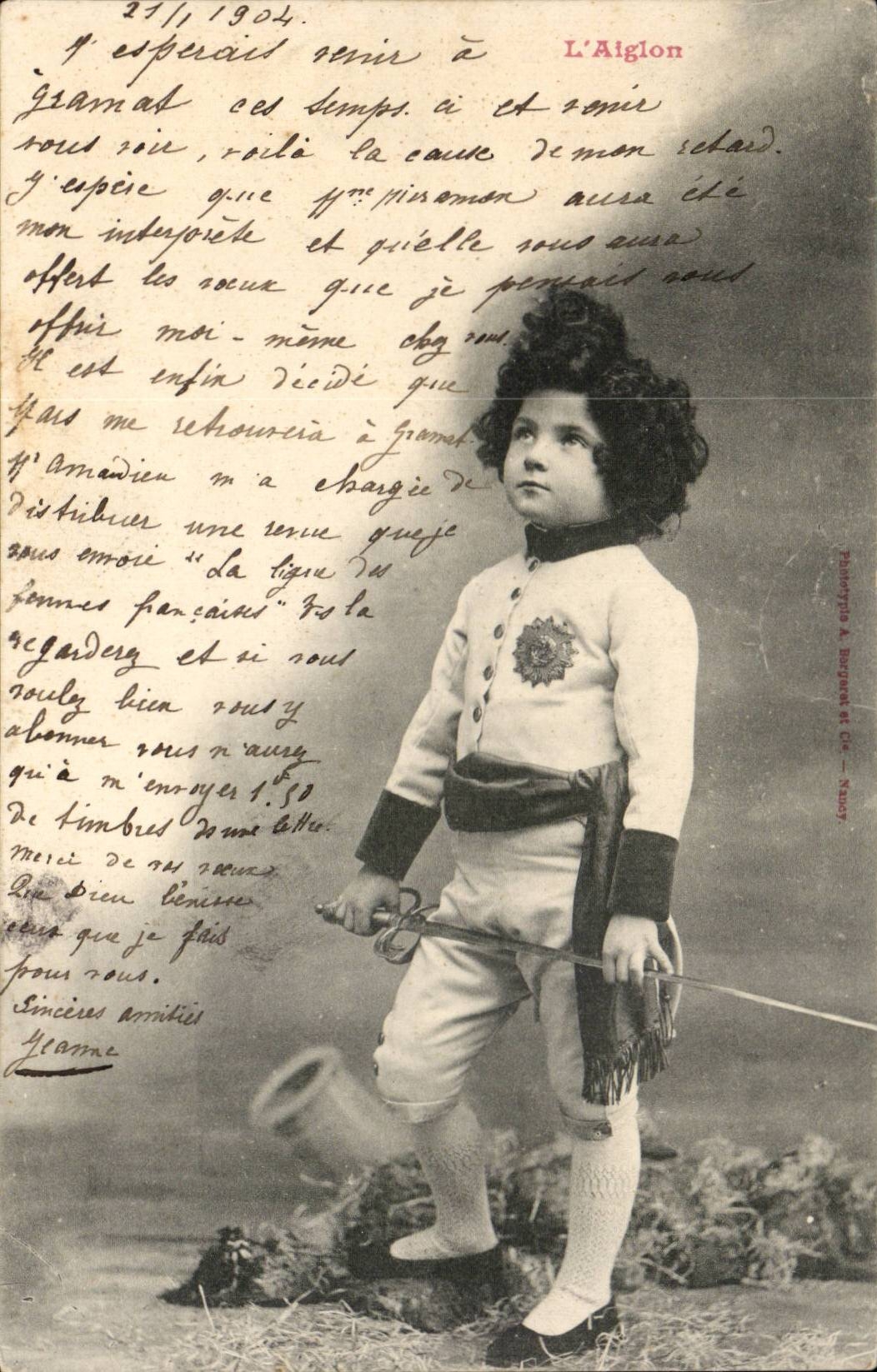 CPA Phantasie-Kind das eaglet