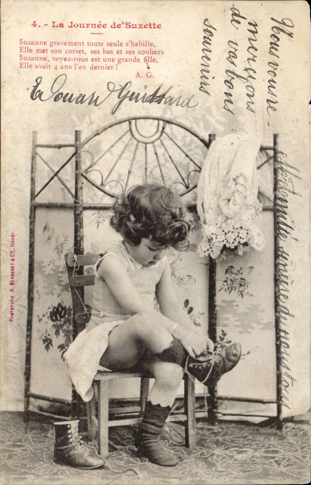 CPA Phantasie-Kind der Tag von Suzette