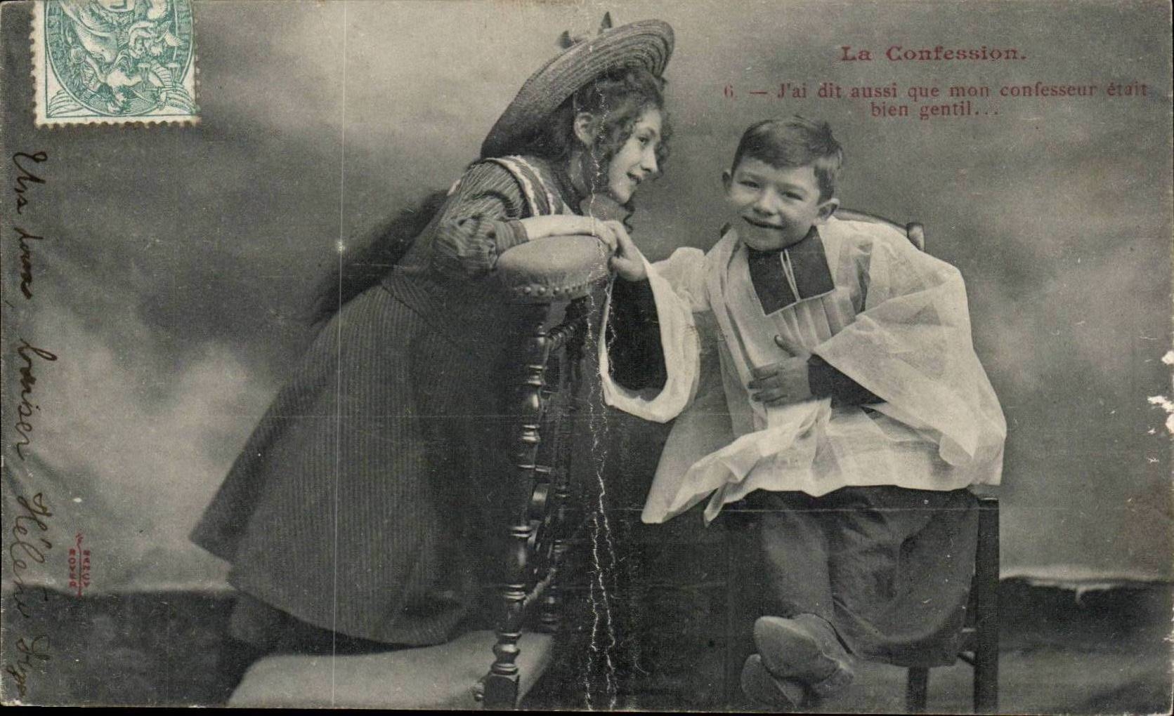 CPA Phantasie das Kindgestandnis