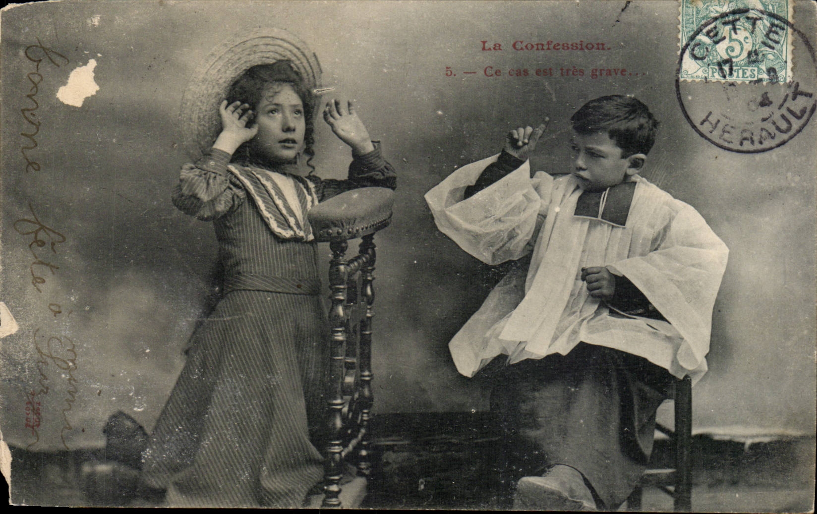 CPA Phantasie das Kindgestandnis