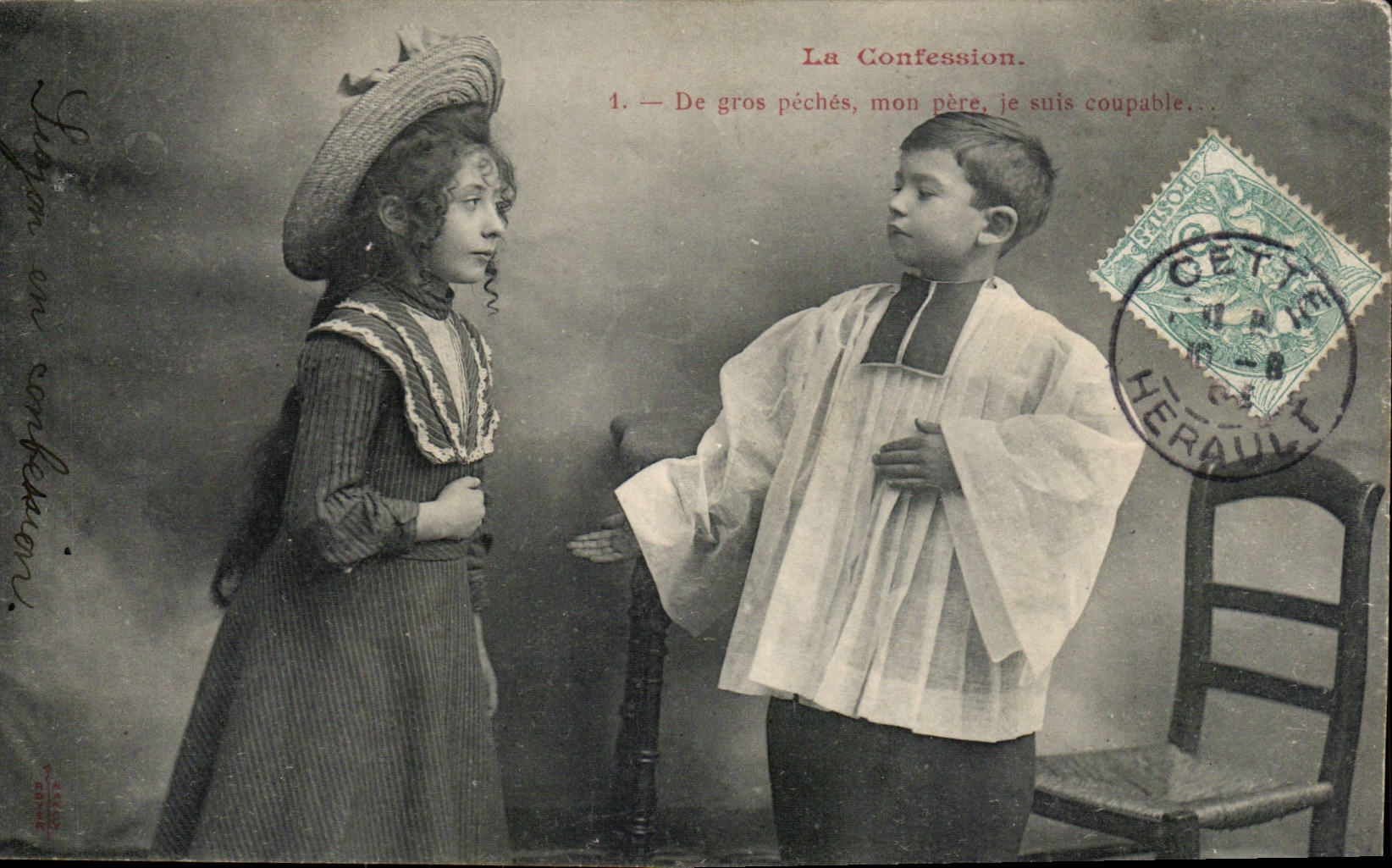 CPA Phantasie das Kindgestandnis