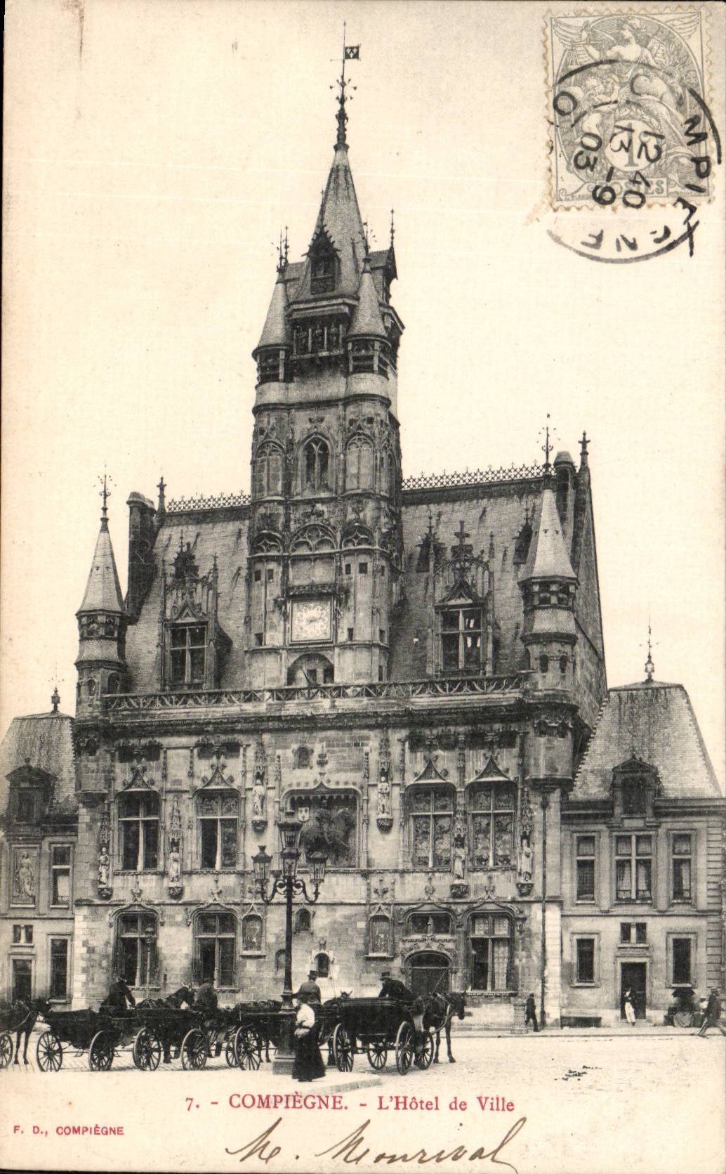 Compiegne CPA Rathaus