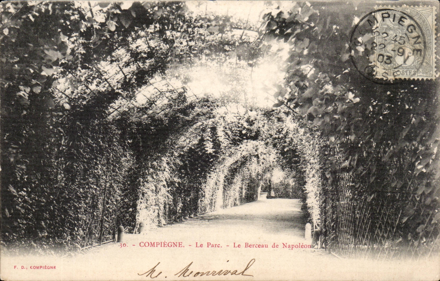 Compiegne CPA der Park die Aufnahmevorrichtung von Napoleon