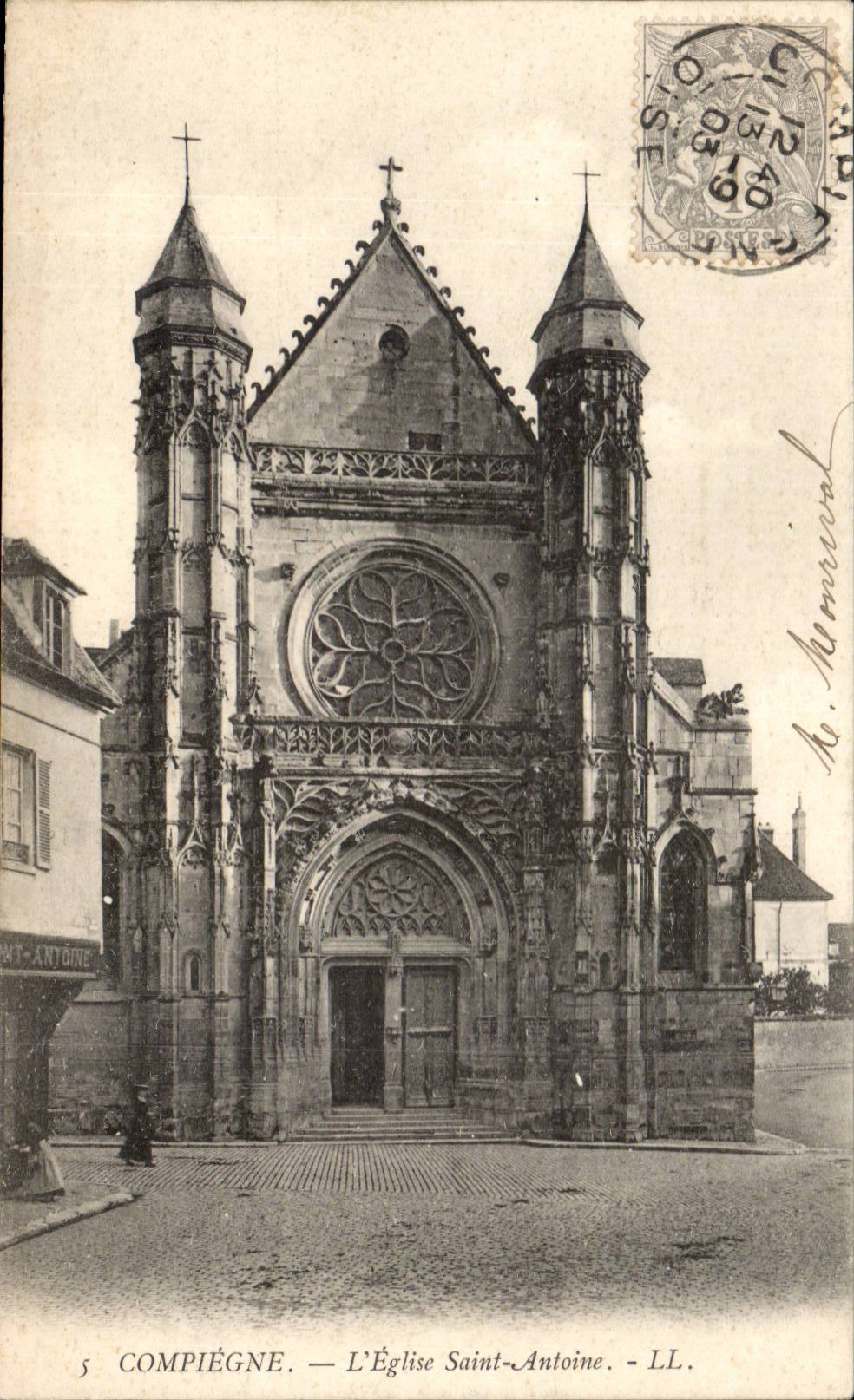 Compiegne CPA Kirche Saint Antoine