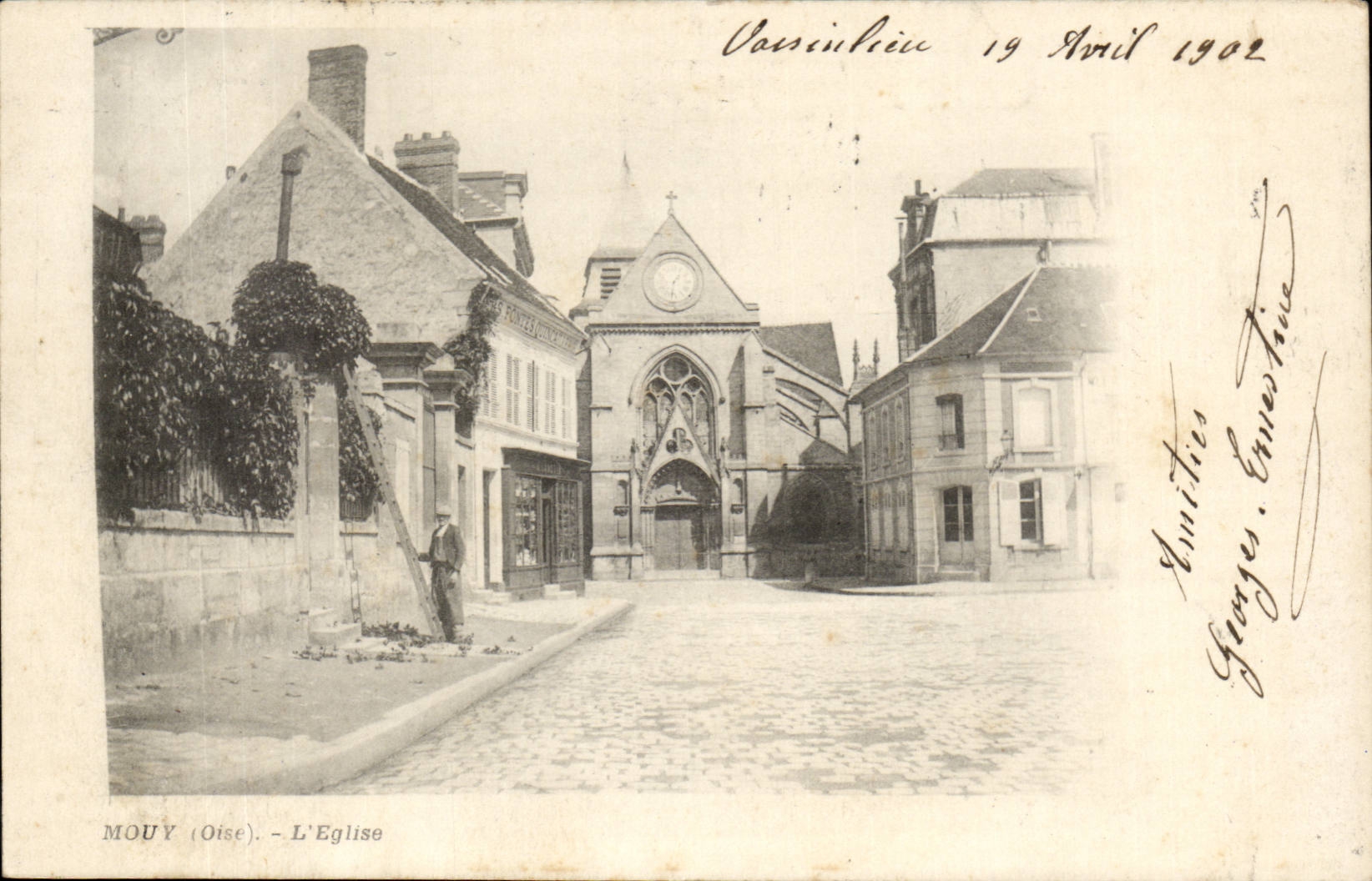 Mouy CPA die Kirche