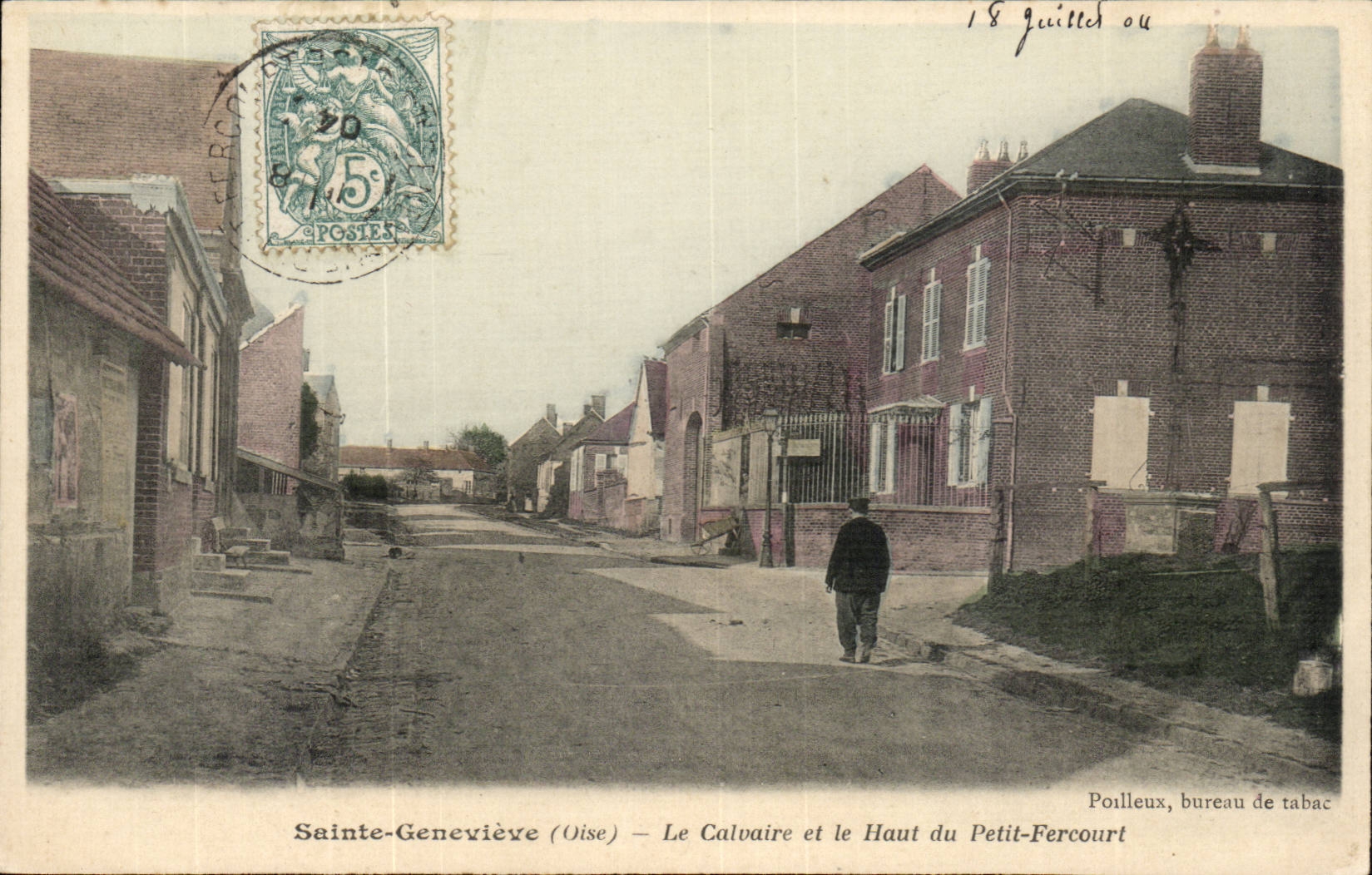 Sainte Genevieve CPA das Martyrium und die Oberseite von kleinem Fercourt