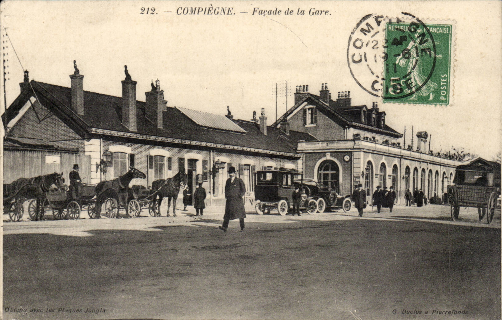 Compiegne CPA Front der Station