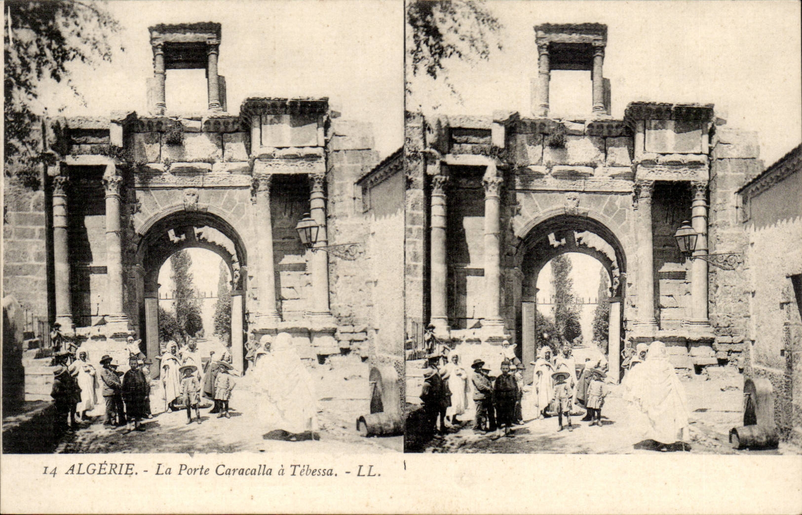 Algerien CPA die Caracalla Tur hat Tebessa