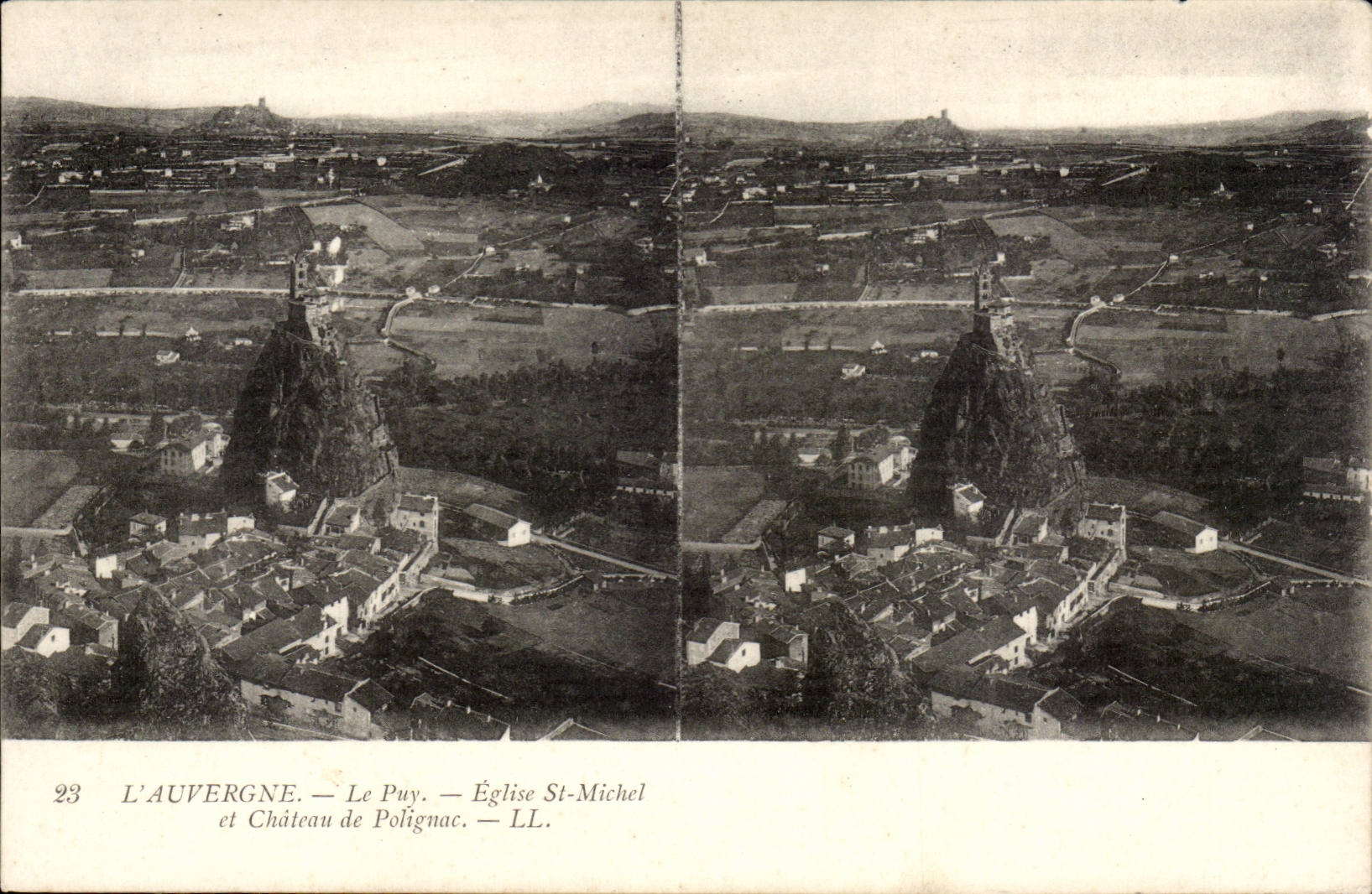 Auvergne CPA Puy Church Saint Michel and castle of Polignac