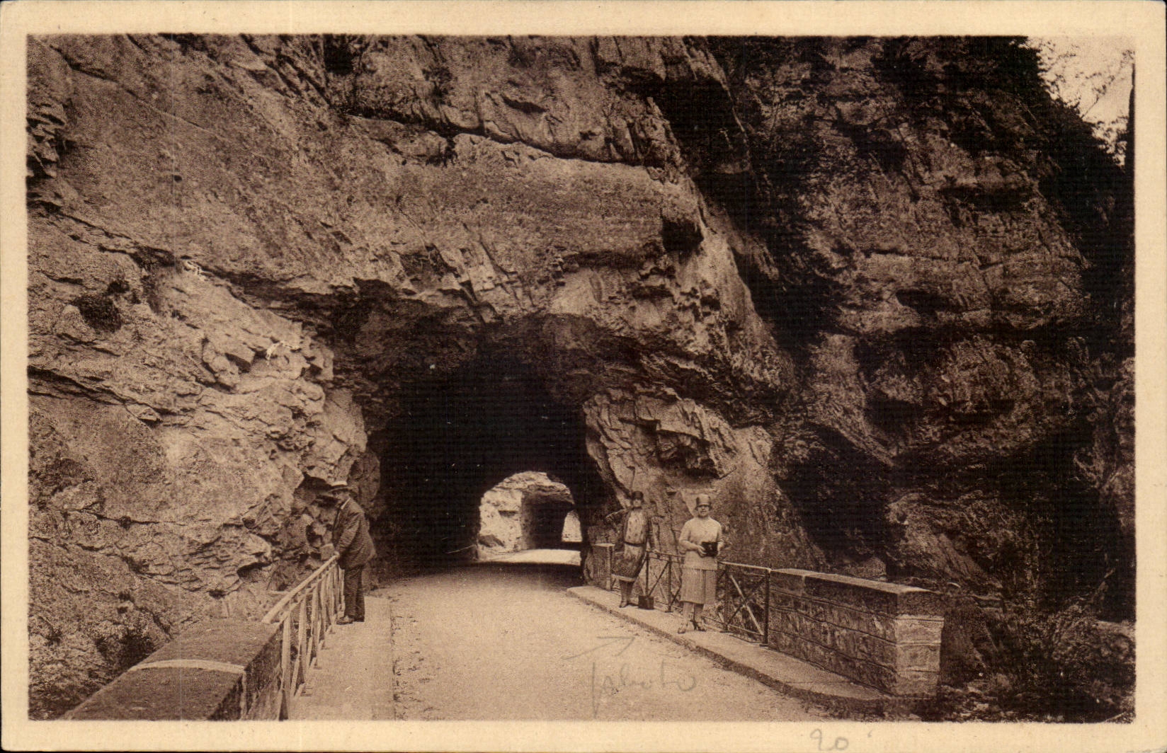 Surroundings of Chatillon in Dios CPA Road of Glandage left the last tunnel