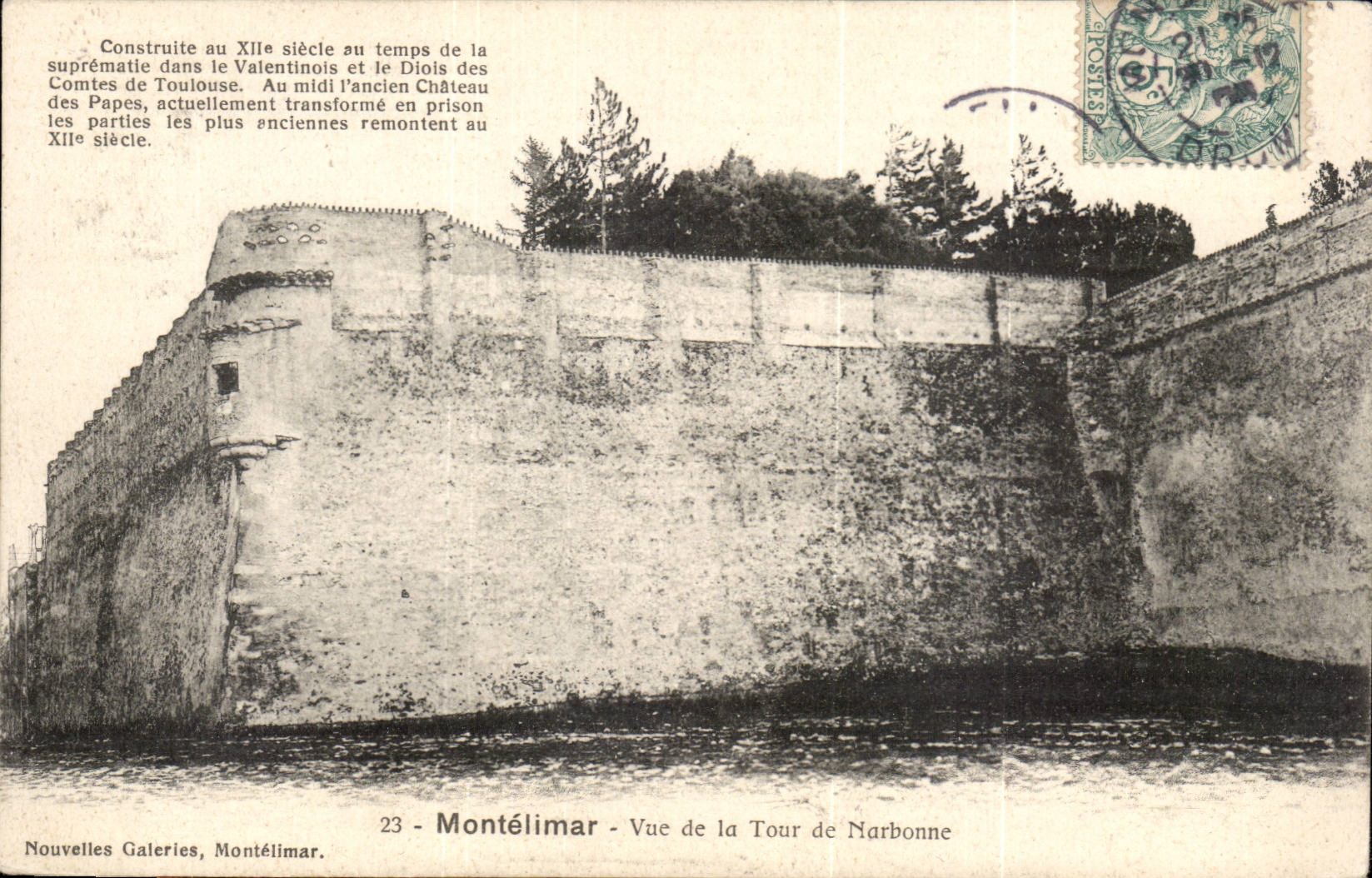 Montelimar CPA Seen of the tower of Narbonne