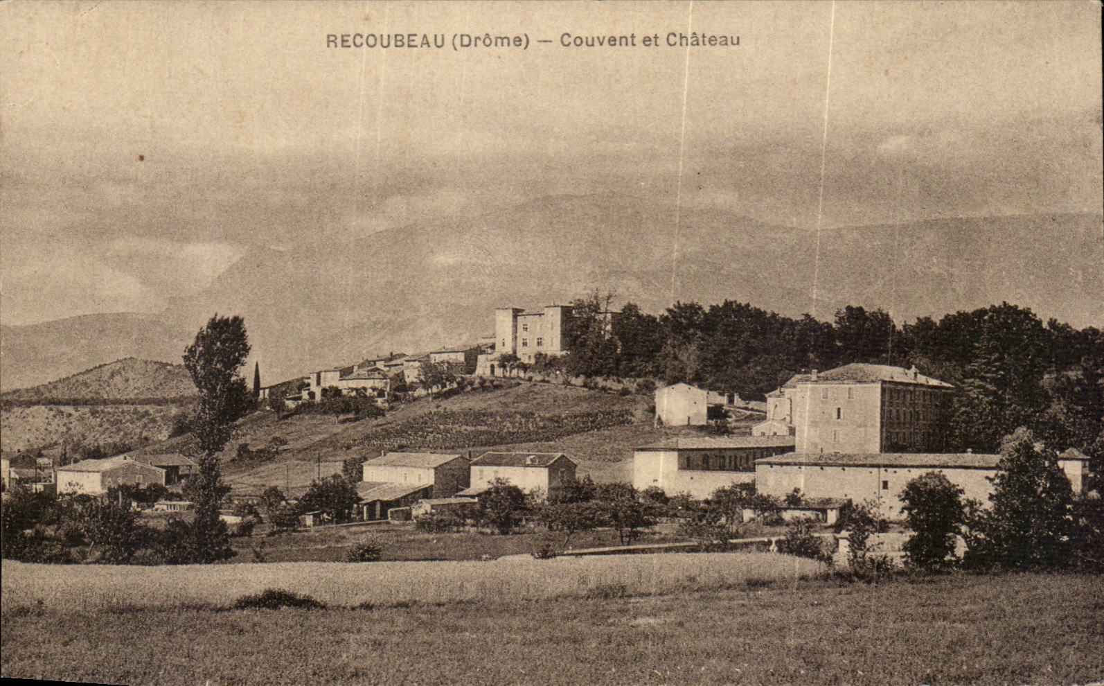 Recoubeau CPA Brood and castle