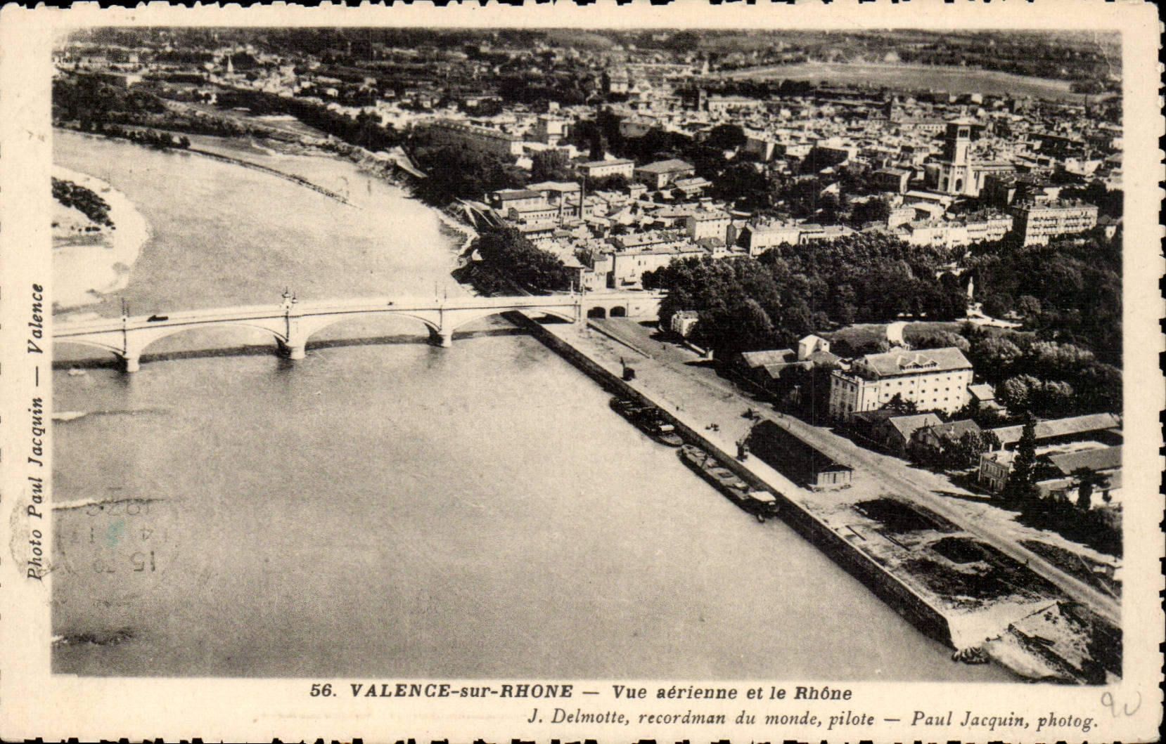 Gesehene Luft der Wertigkeit CPA und die Rhône