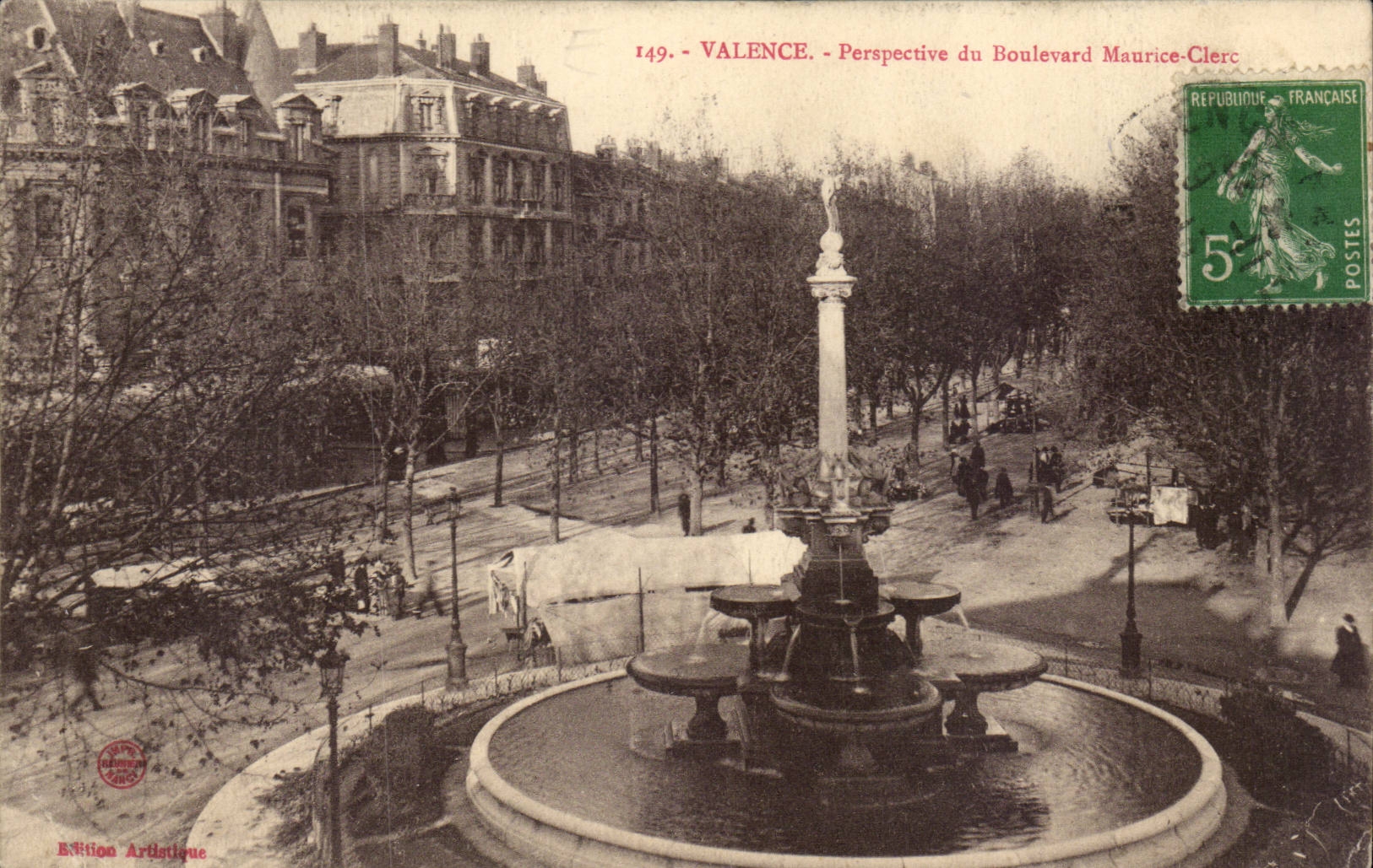 Perpective Wertigkeit CPA der Prachtstrasse Maurice-Sekretarin