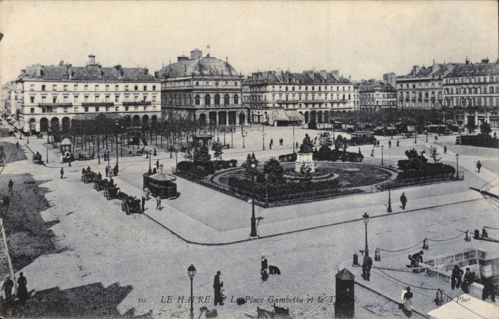 Le Havre CPA der Gambetta Platz