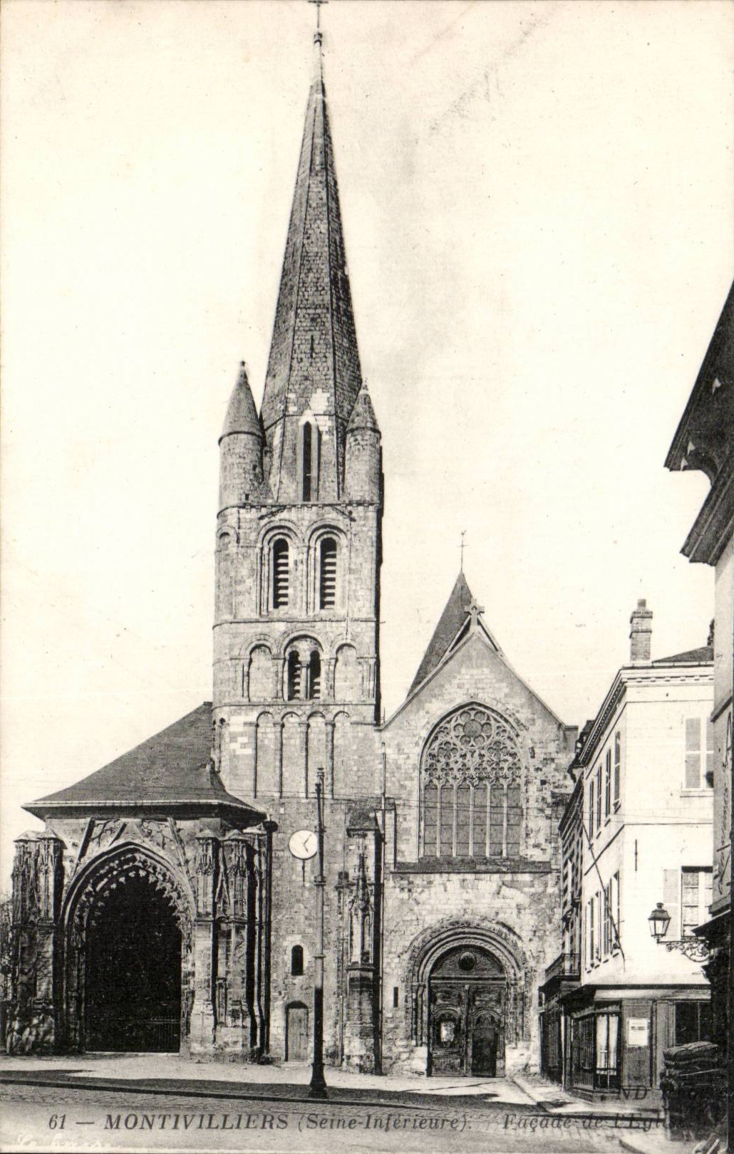 Montivilliers CPA Frontage of the church