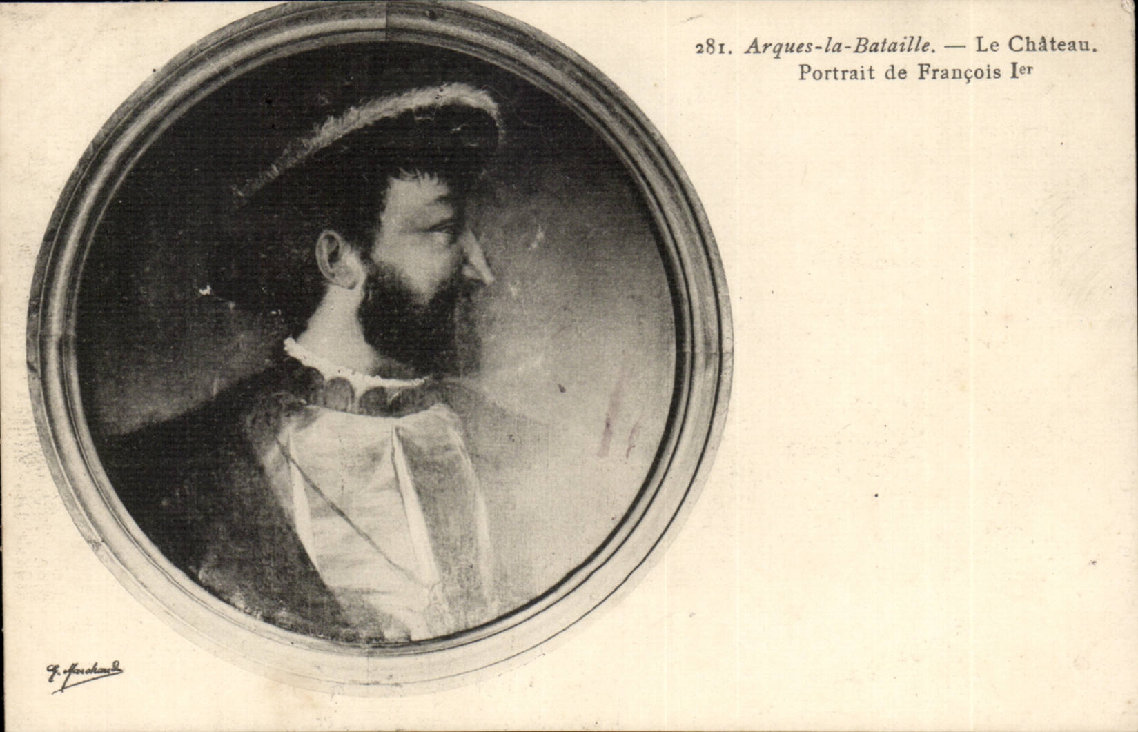 Arch Battle CPA the Portrait castle of François 1st