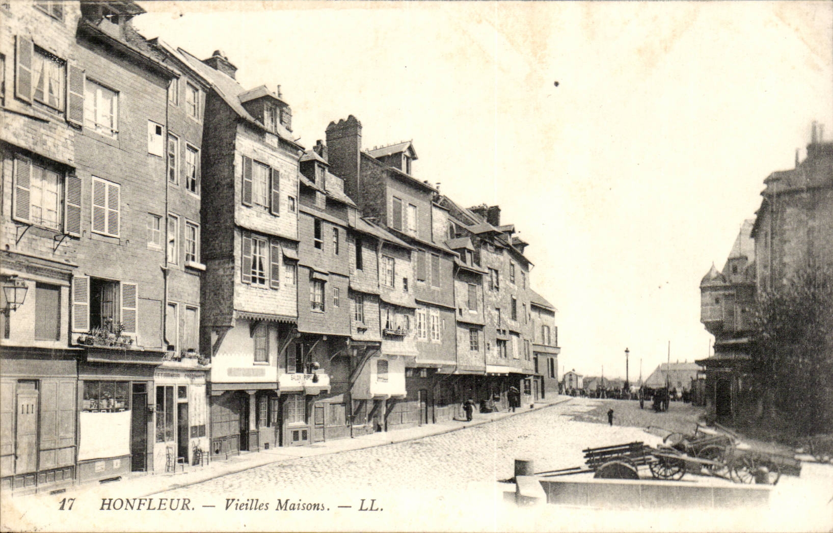 Honfleur CPA Vieilles maisons