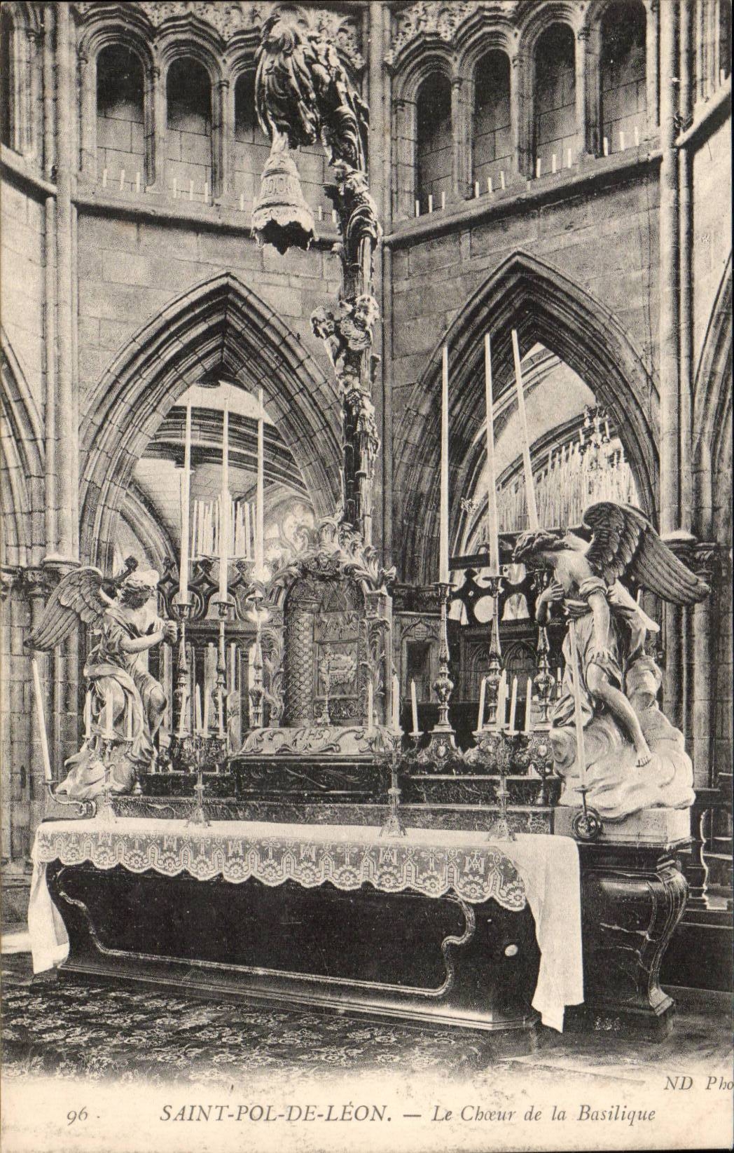 Saint pol of Leon CPA chorus of the basilica