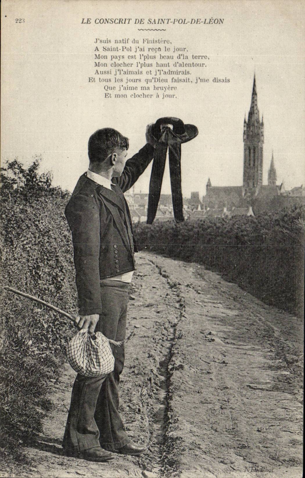 CPA the conscript of Saint pol of Leon