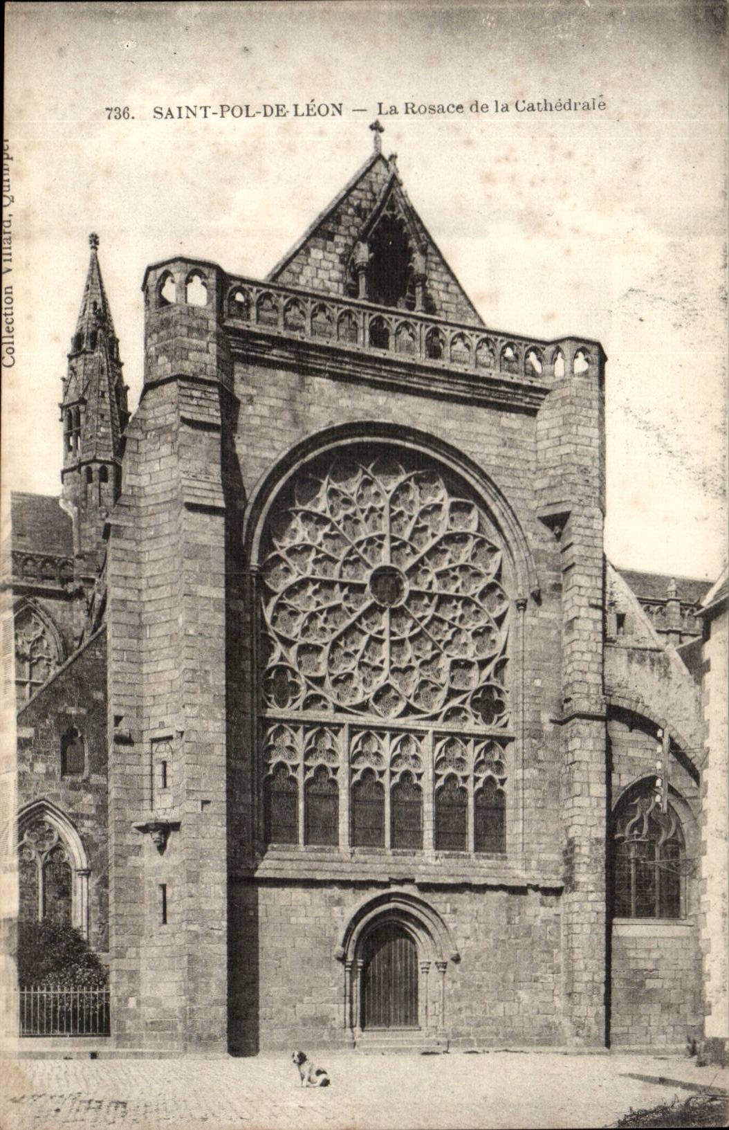Saint pol of Leon CPA the rosette of the cathedral