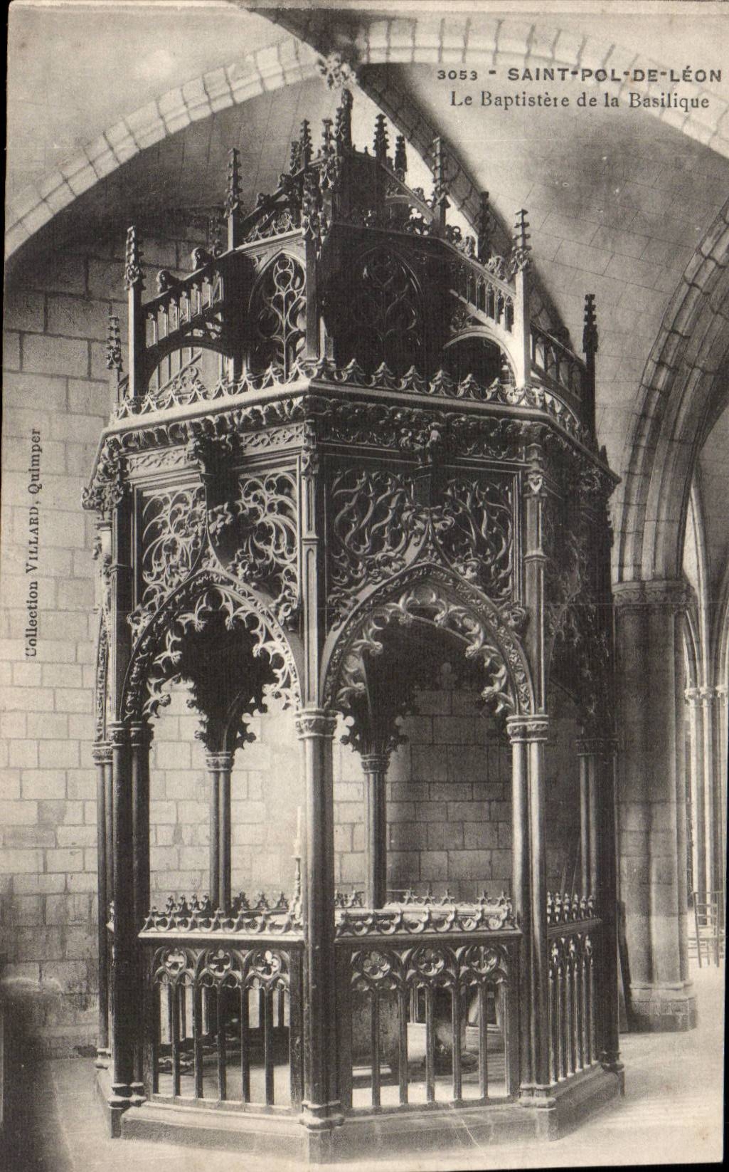 Saint pol of Leon CPA Baptisere of the basilica