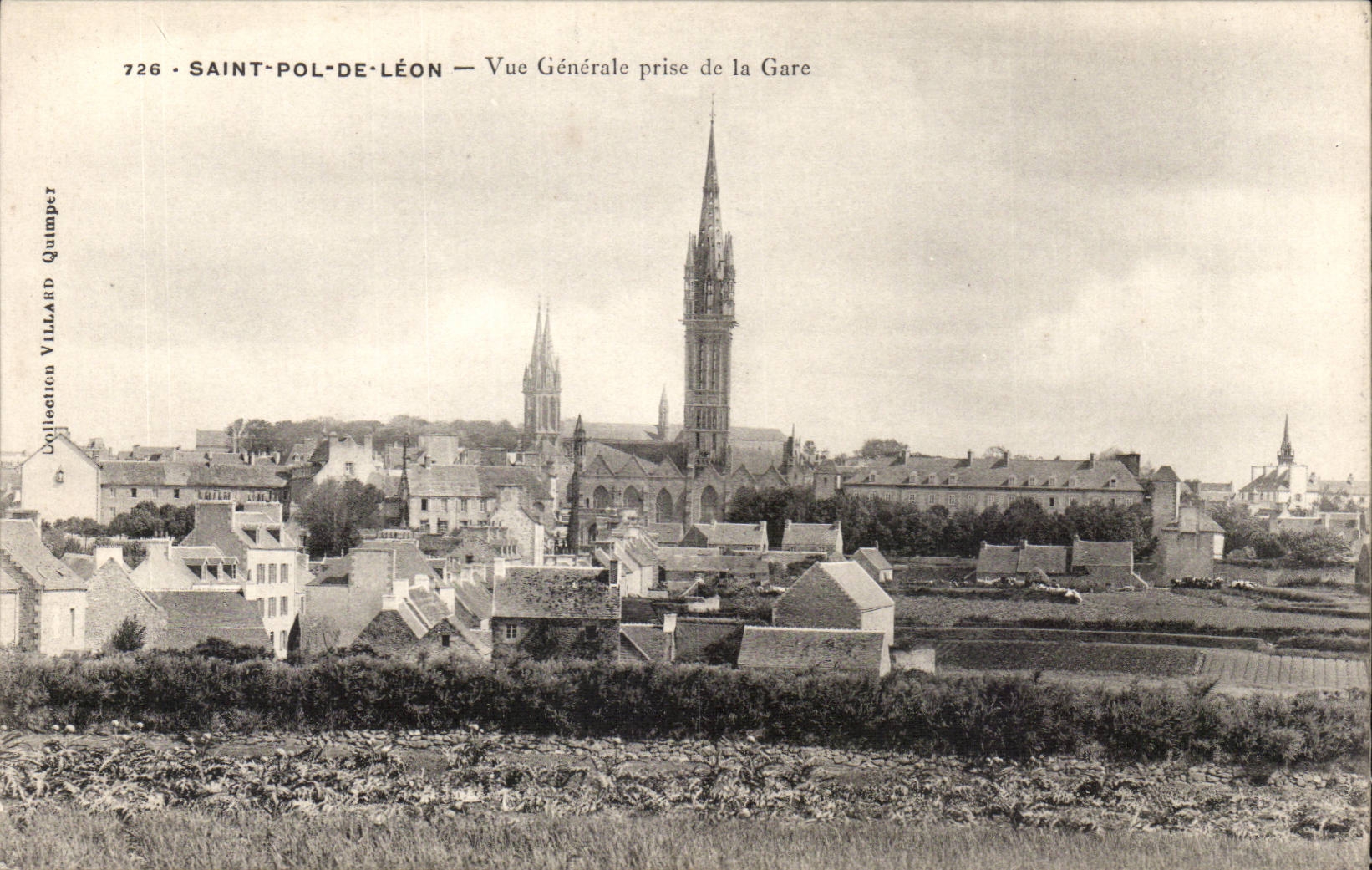 Saint pol of Leon CPA View taken of the station