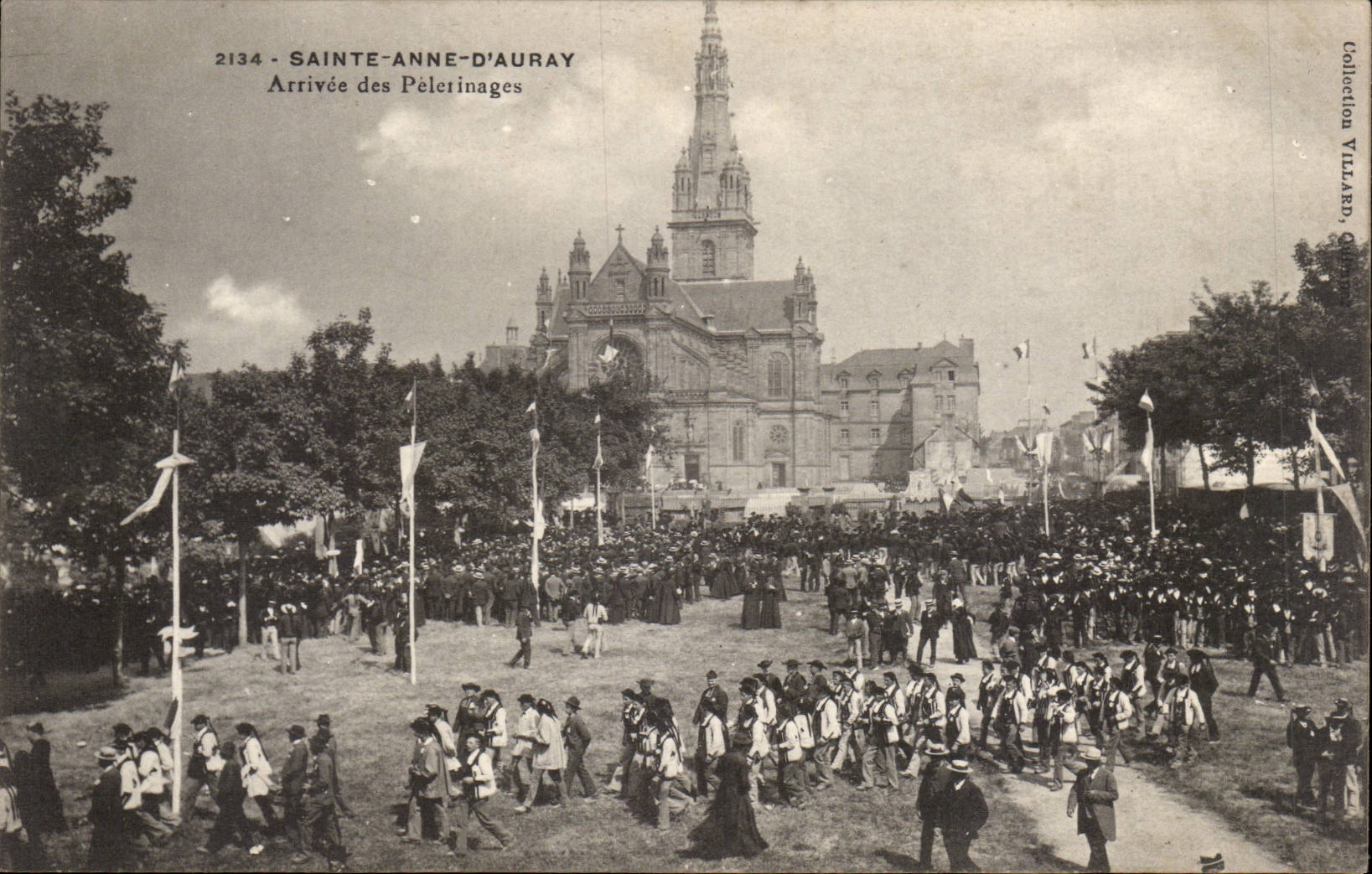Sainte Anne d Auray CPA Ankunft der Pilgrimages