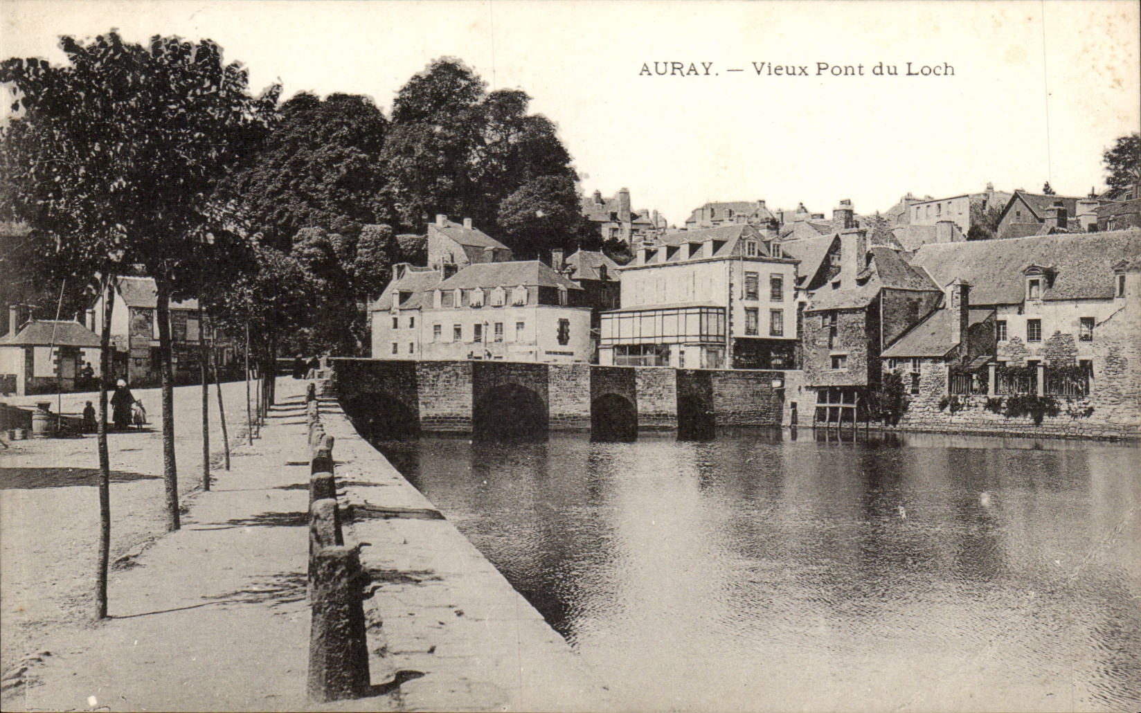 Auray CPA Old bridge of the Log