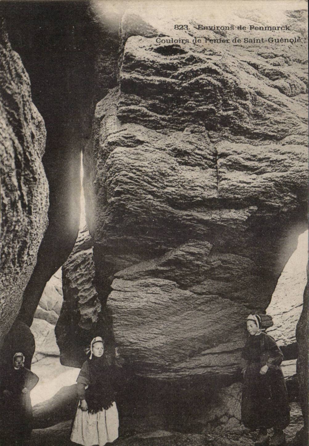 Umlagerungen Penmarch CPA der Flure der Holle von Saint Guenole