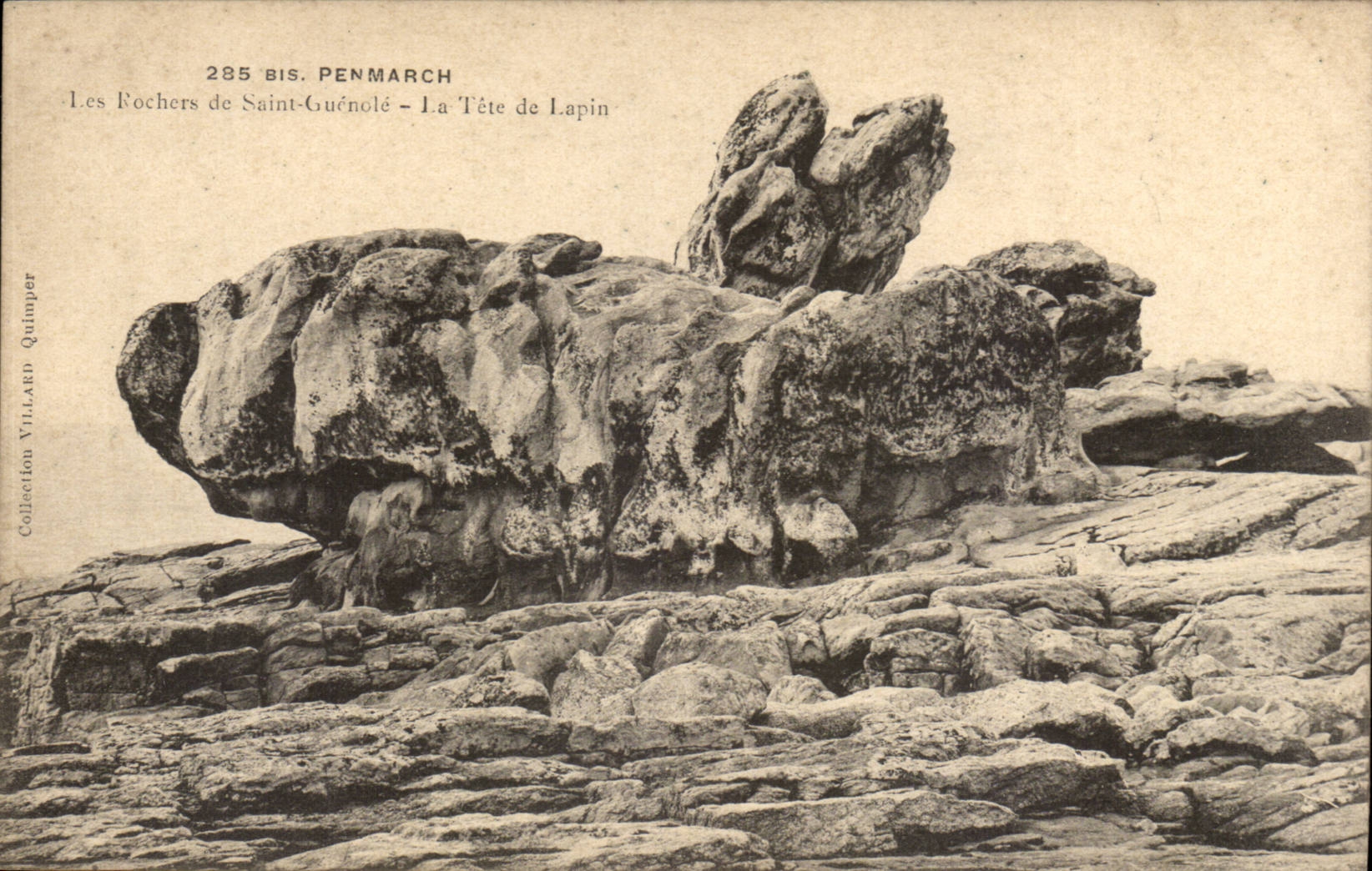 Penmarch CPA Felsen von Saint Guenole der Kaninchenkopf