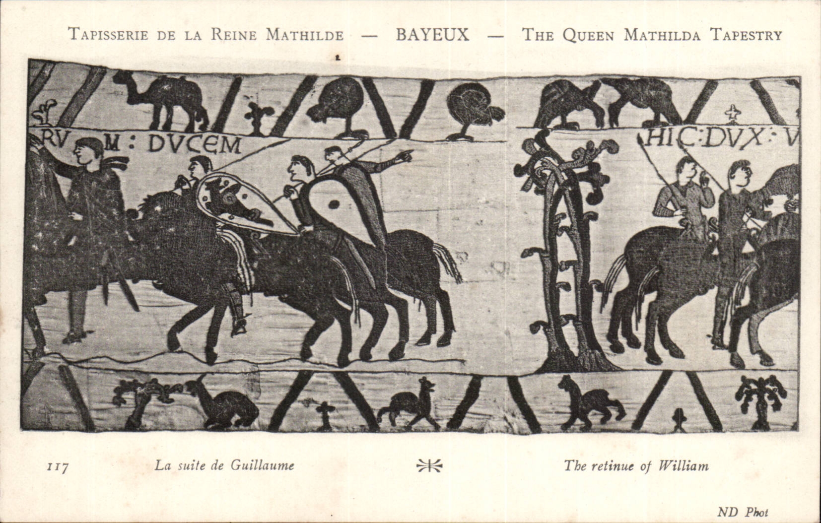Tapestry of the queen Mathilde Bayeux CPA the continuation of Guillaume