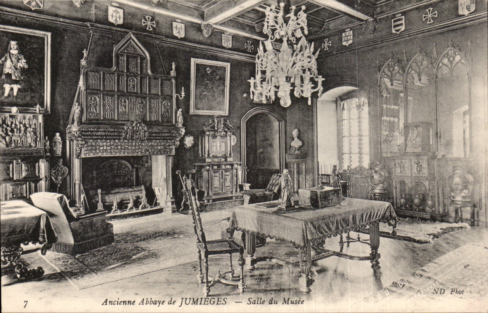 Old Jumieges CPA abbey of Jumieges Room of the museum