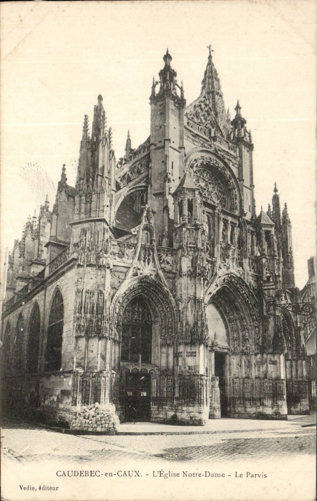 CAudebec in CAux CPA the Notre Dame church the aprvis