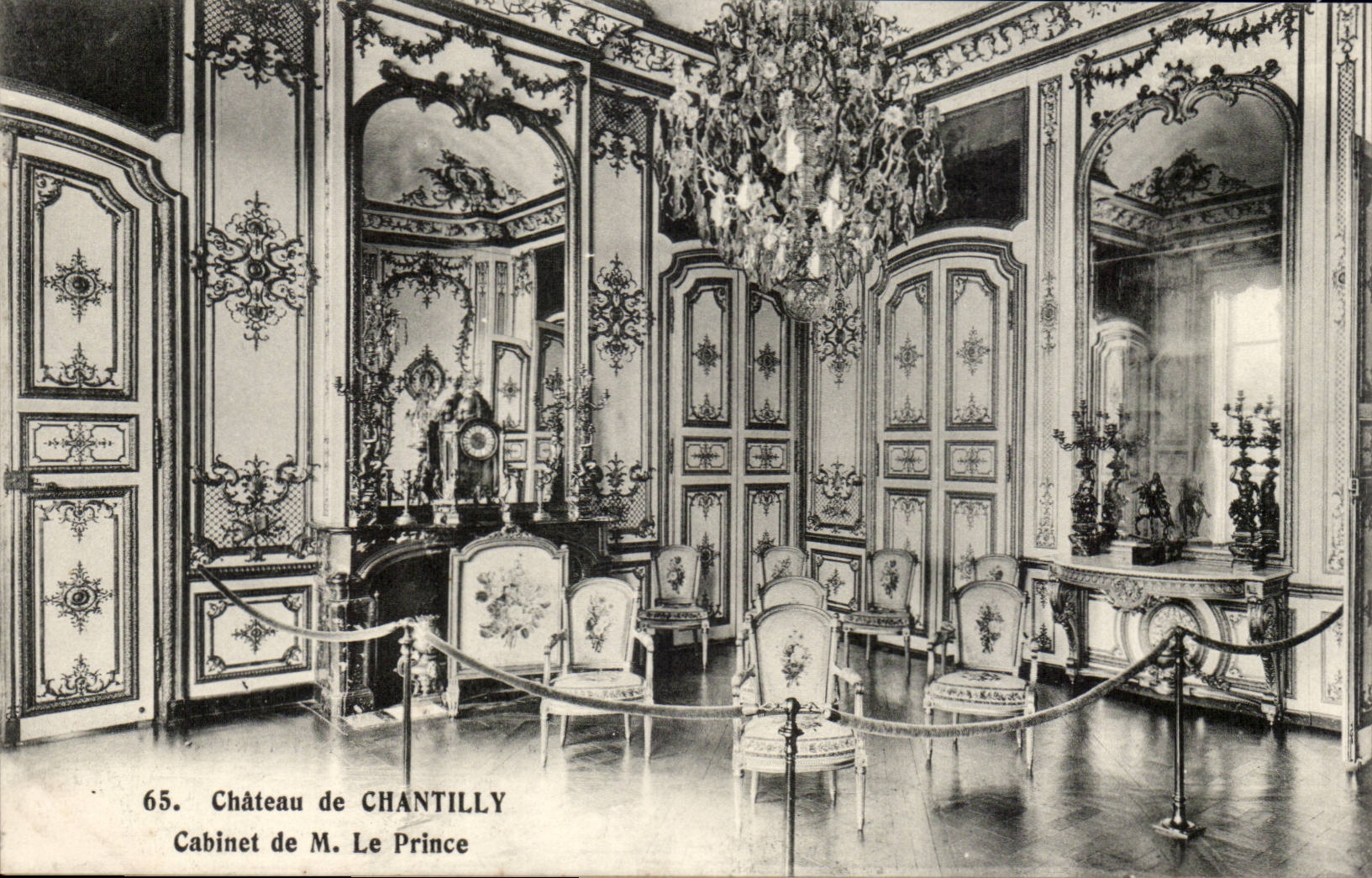 Castle of Chantilly CPA Cabinet of M the prince