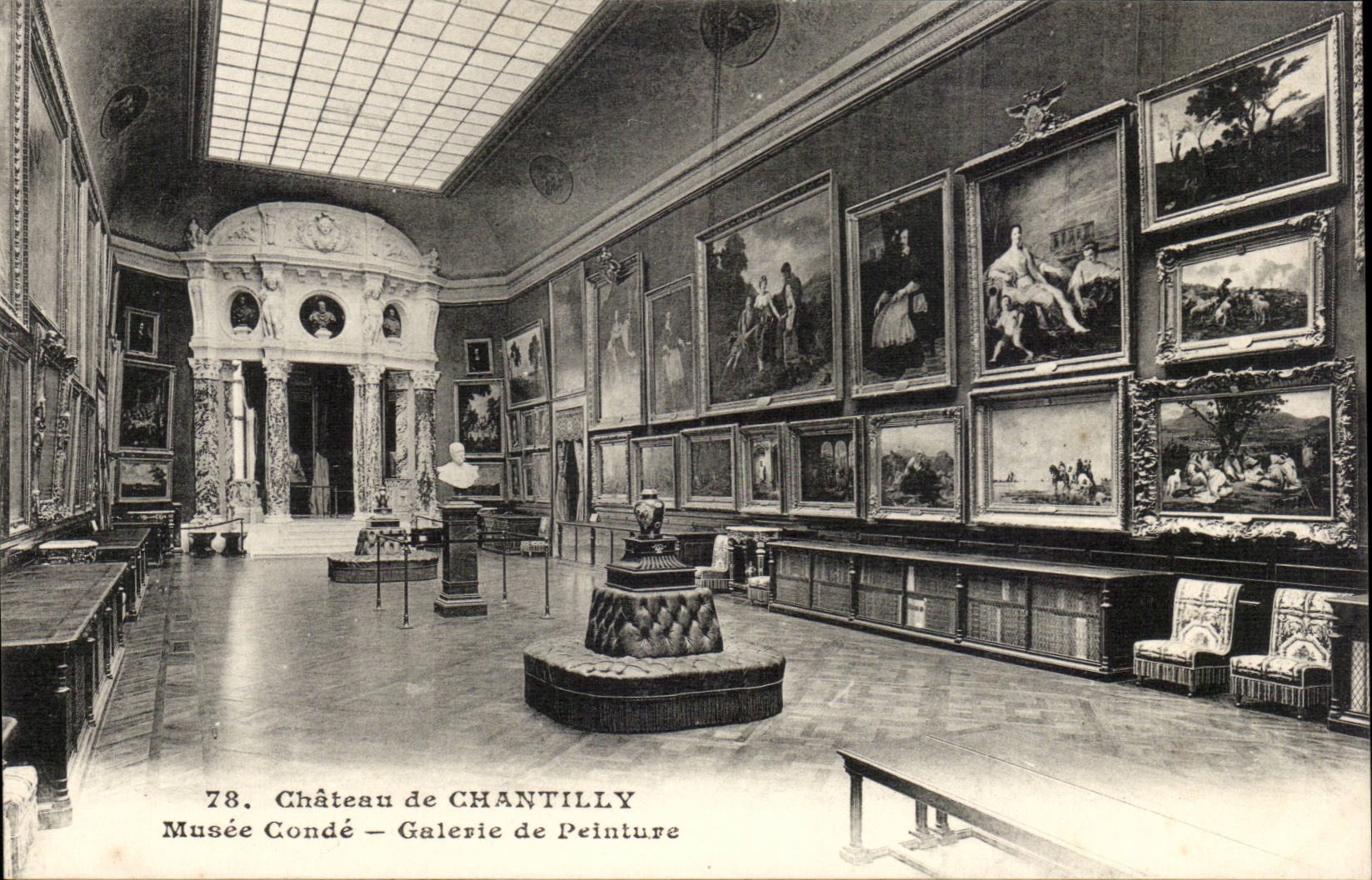 CPA Castle of Chantilly Museum Cop Picture gallery