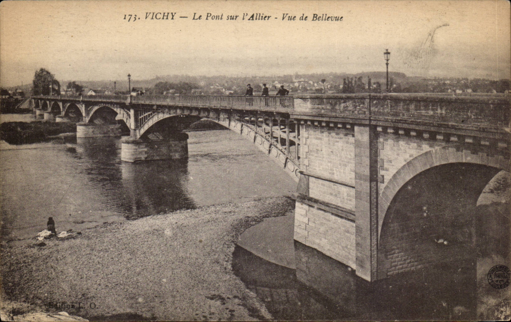 Vichy - Le Pont sur l'Allier - bridge - CPA 