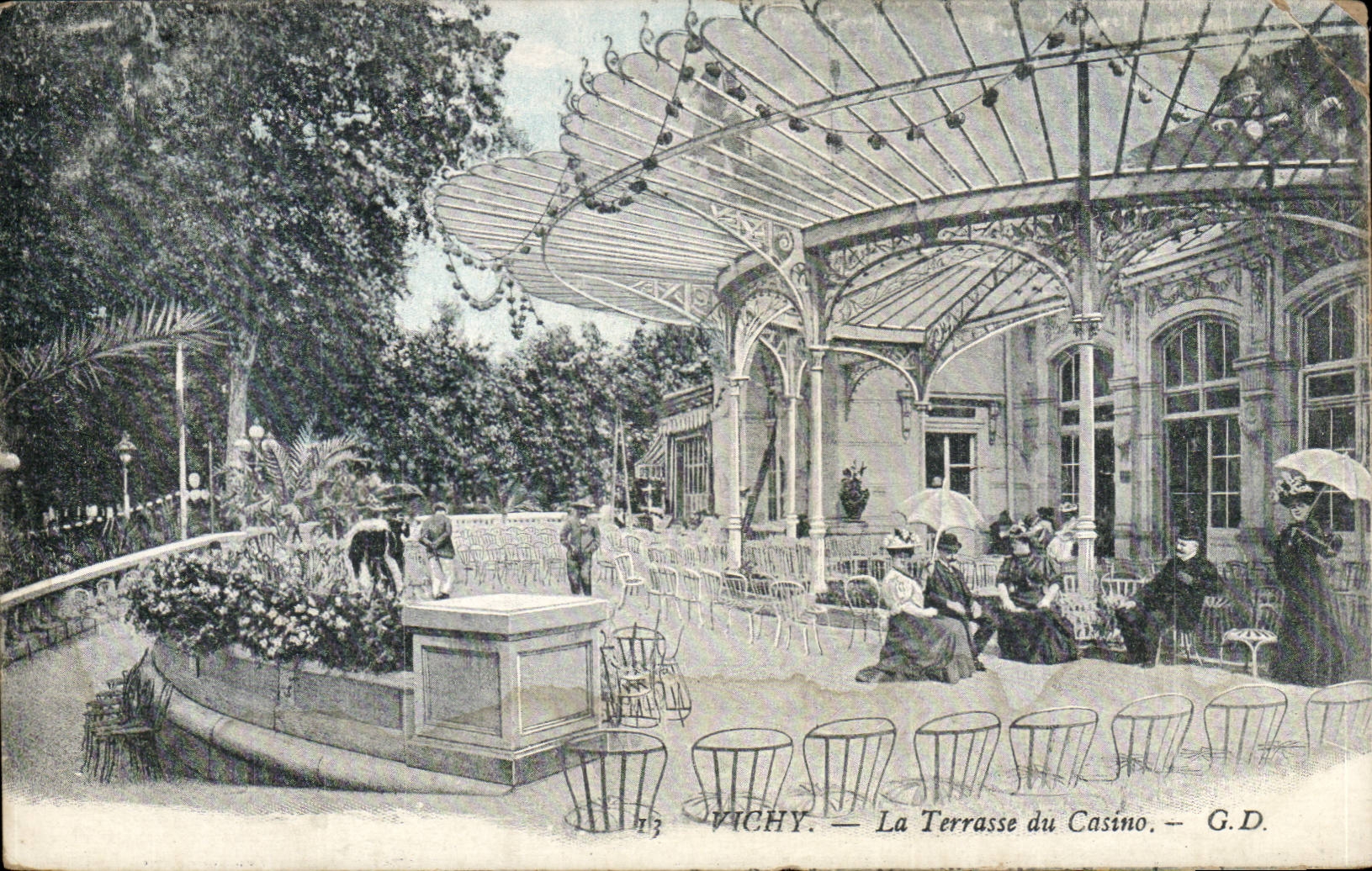 Vichy - La Terrasse du Casino - CPA 