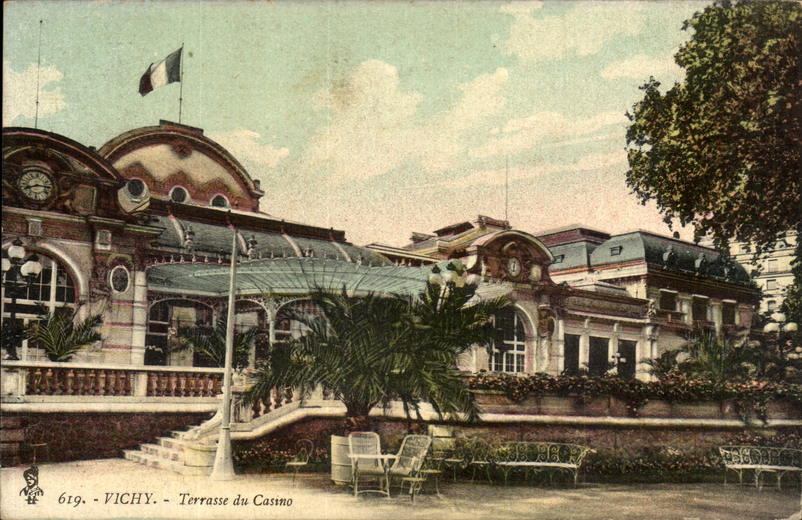 Vichy - Terrasse du Casino - CPA 