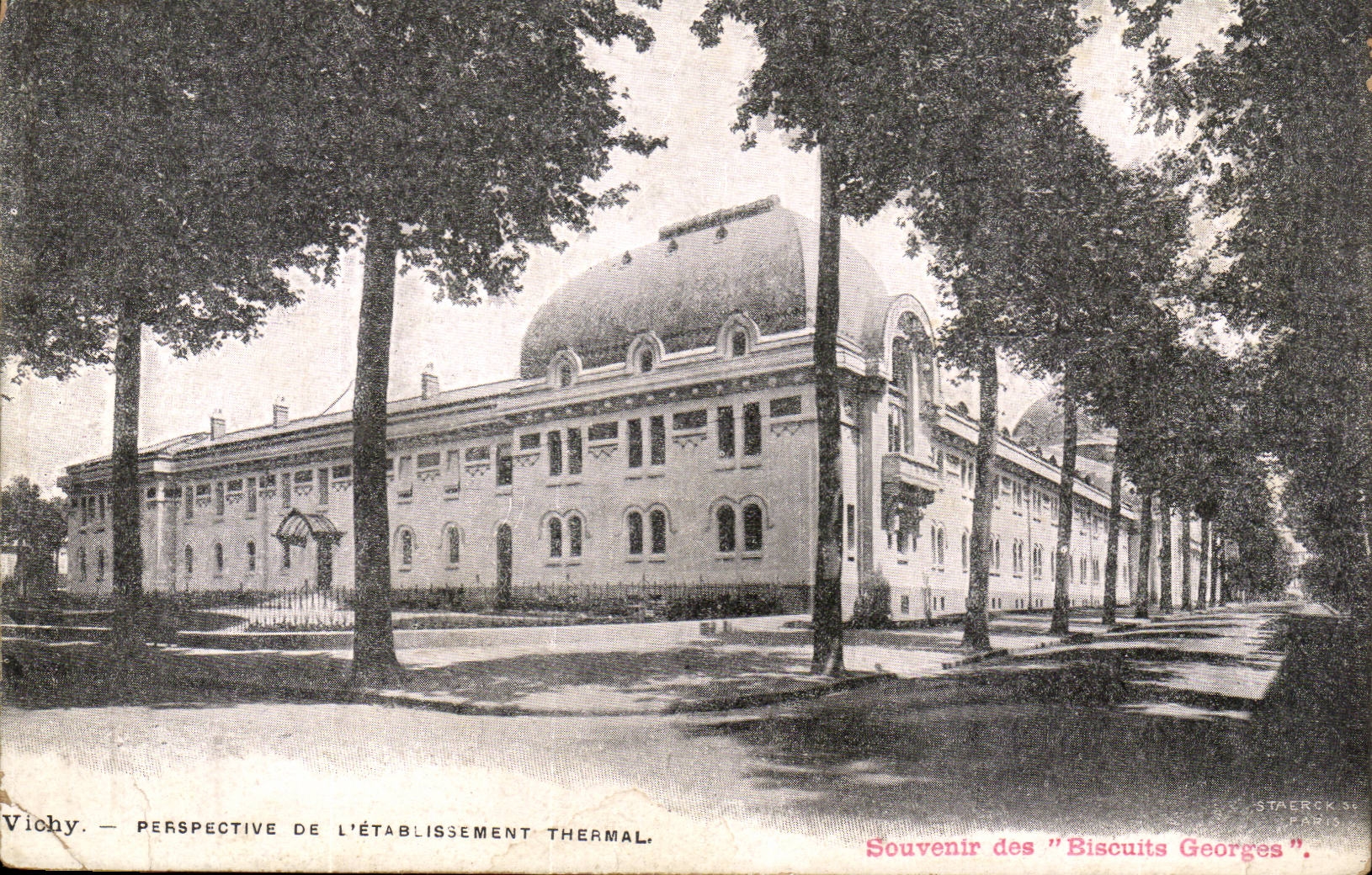Vichy - Perspective de l'Etablissement Thermal - CPA 