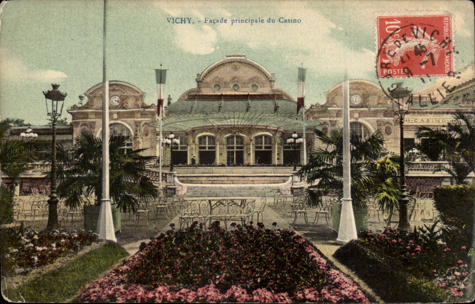 Vichy - Facade Principale du Casino - CPA 