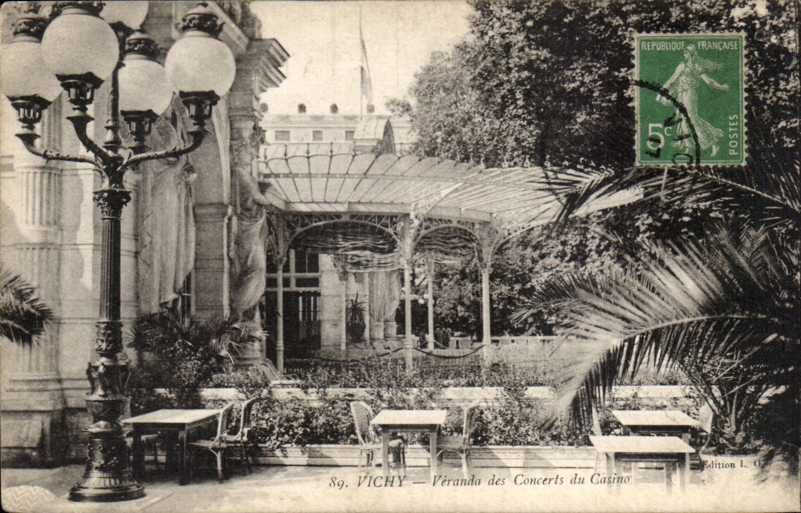 Vichy - Veranda des Concerts du casino - CPA 