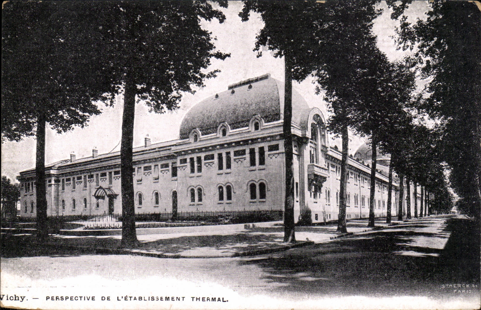 Vichy - Perspective de L'Etablissement Thermal - CPA