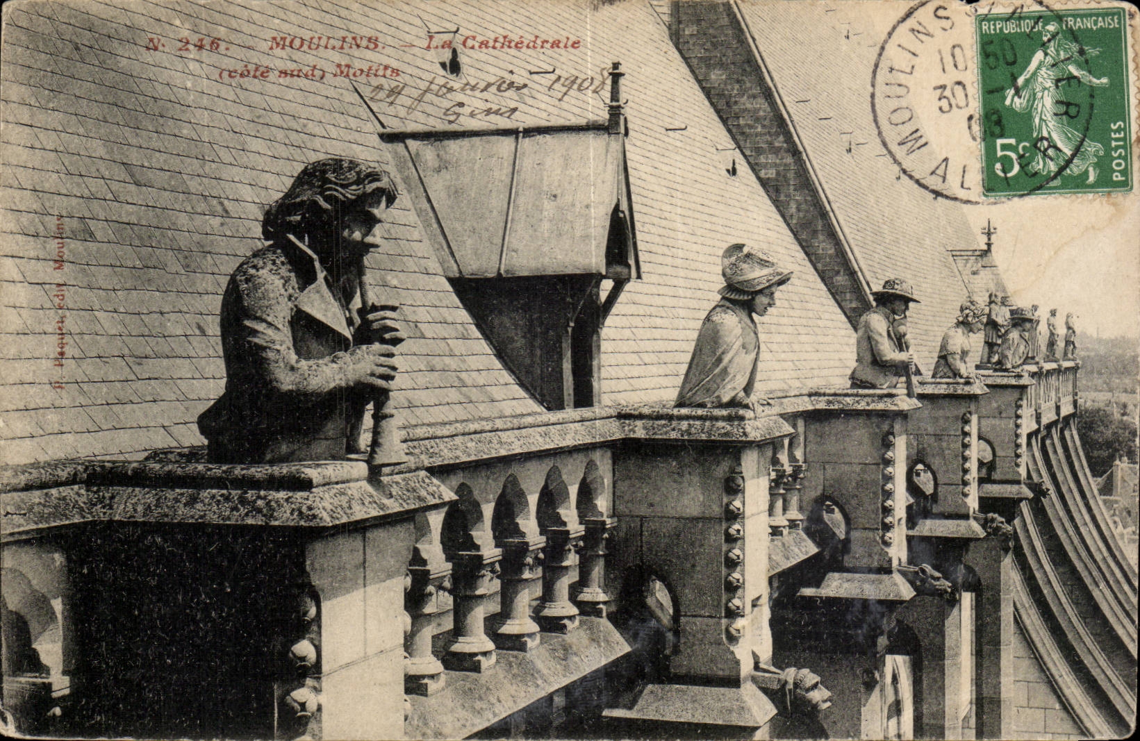 Mouilins - the Cathedral - CPA