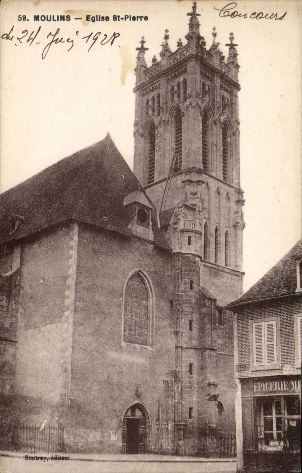 Moulins - Church Pierre Saint - CPA