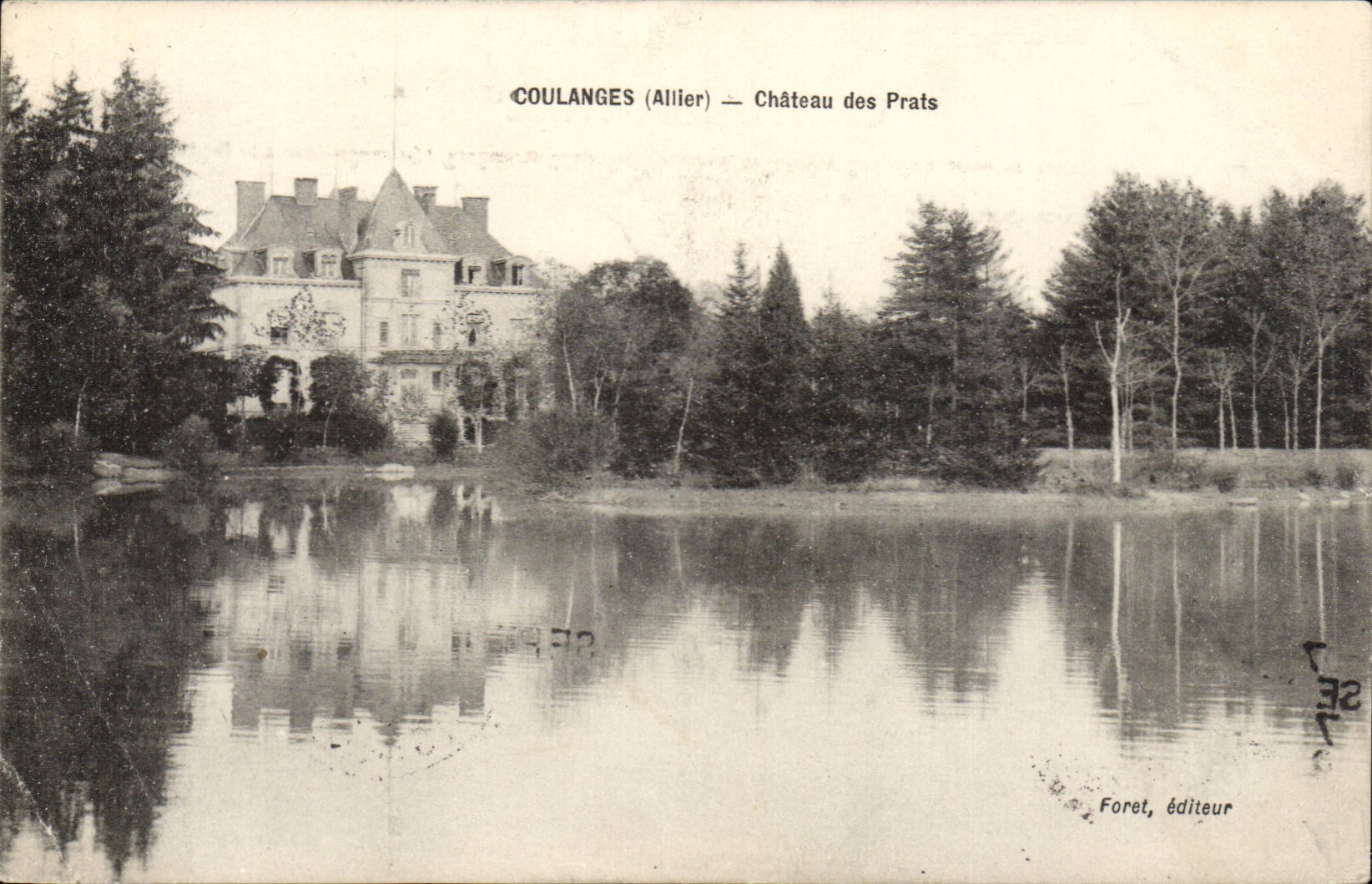 Coulanges - Castle of Prats - CPA