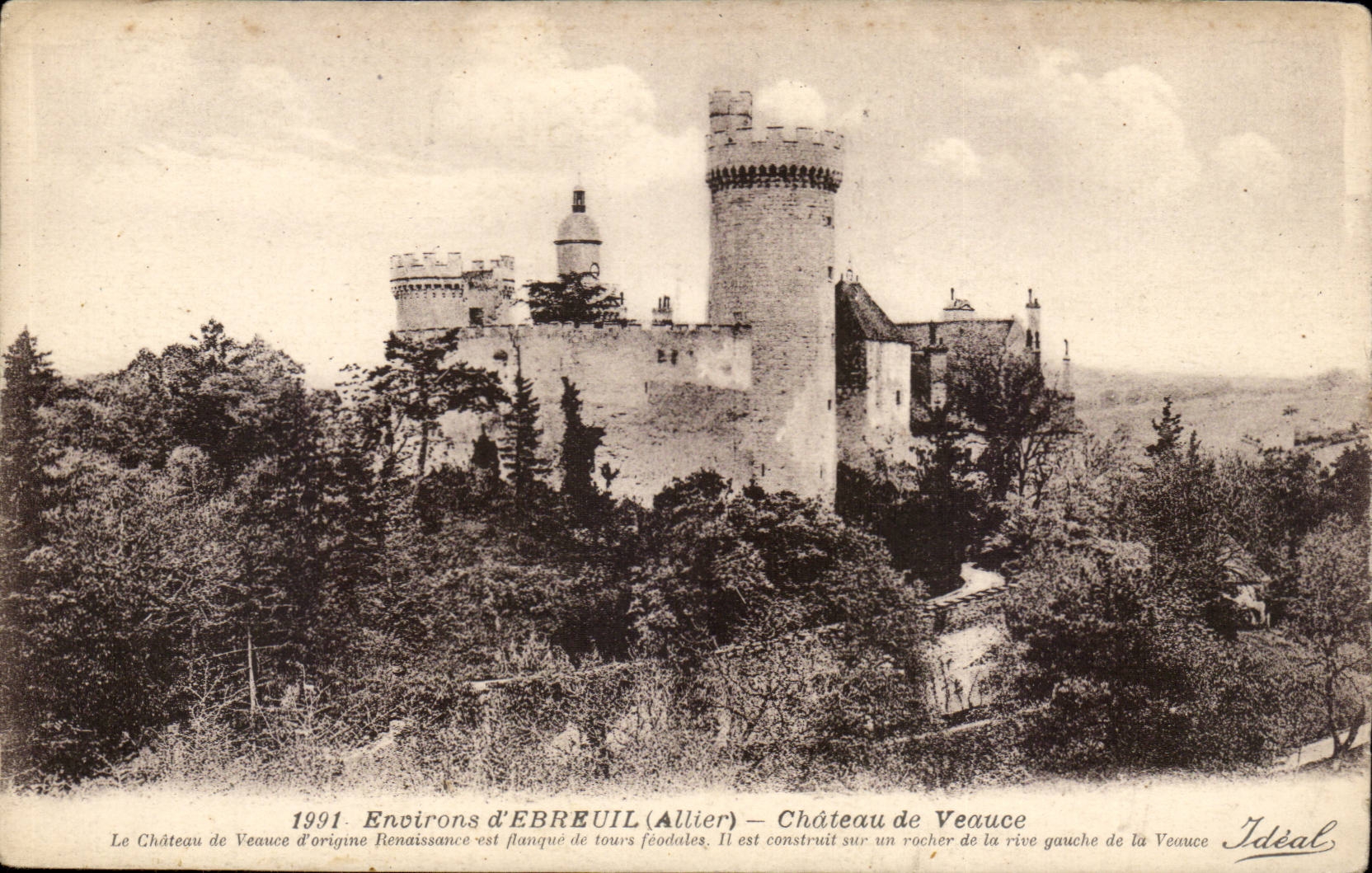 Ebreuil - Castle of Veauce - CPA