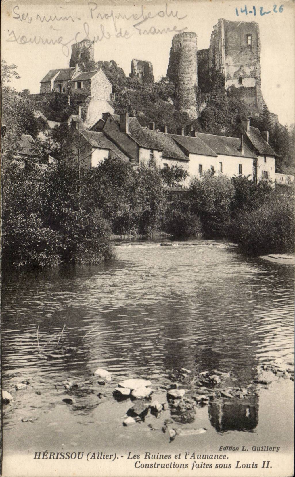 Hedgehog - Ruins and Aumance - CPA